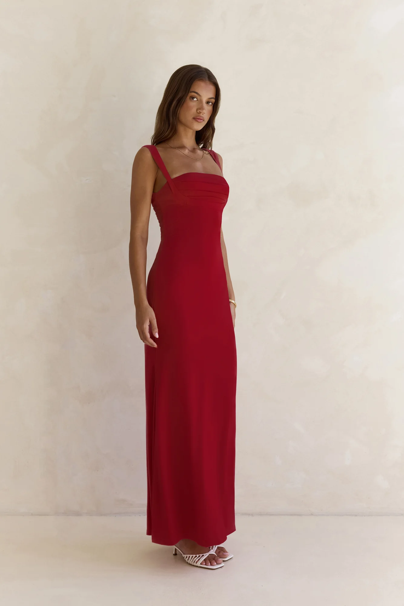 Spring In The Clouds Maxi Dress Burgundy - luluinthesky