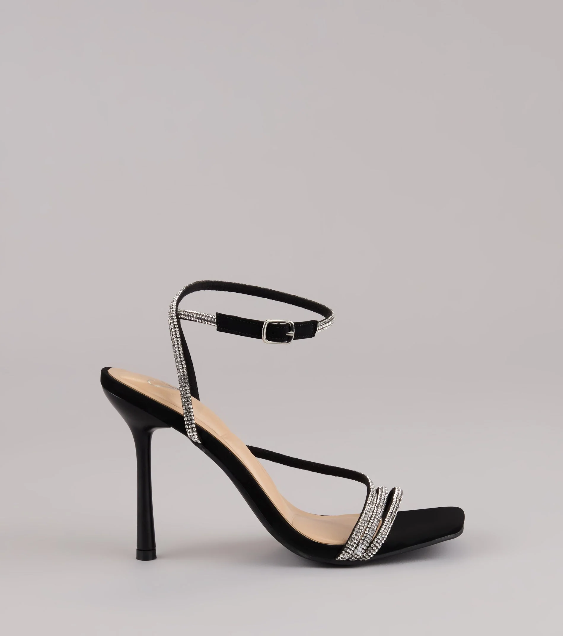 Strut With Glamour Rhinestone Stiletto Heels