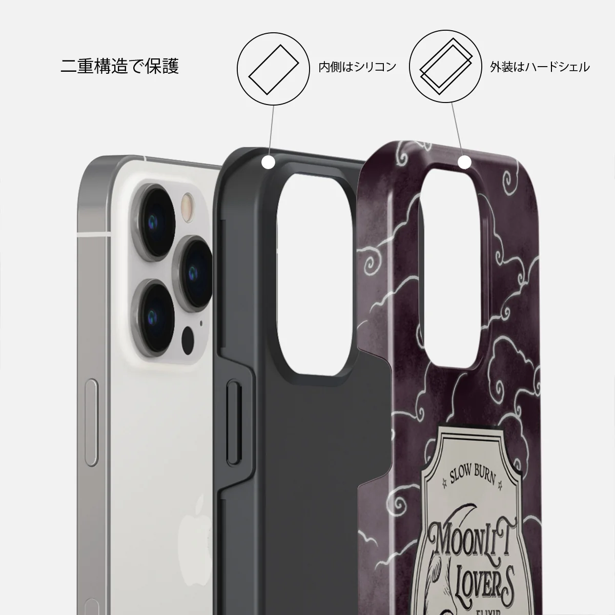 Moonlit Lovers - iPhone 13 Pro Max ケース
