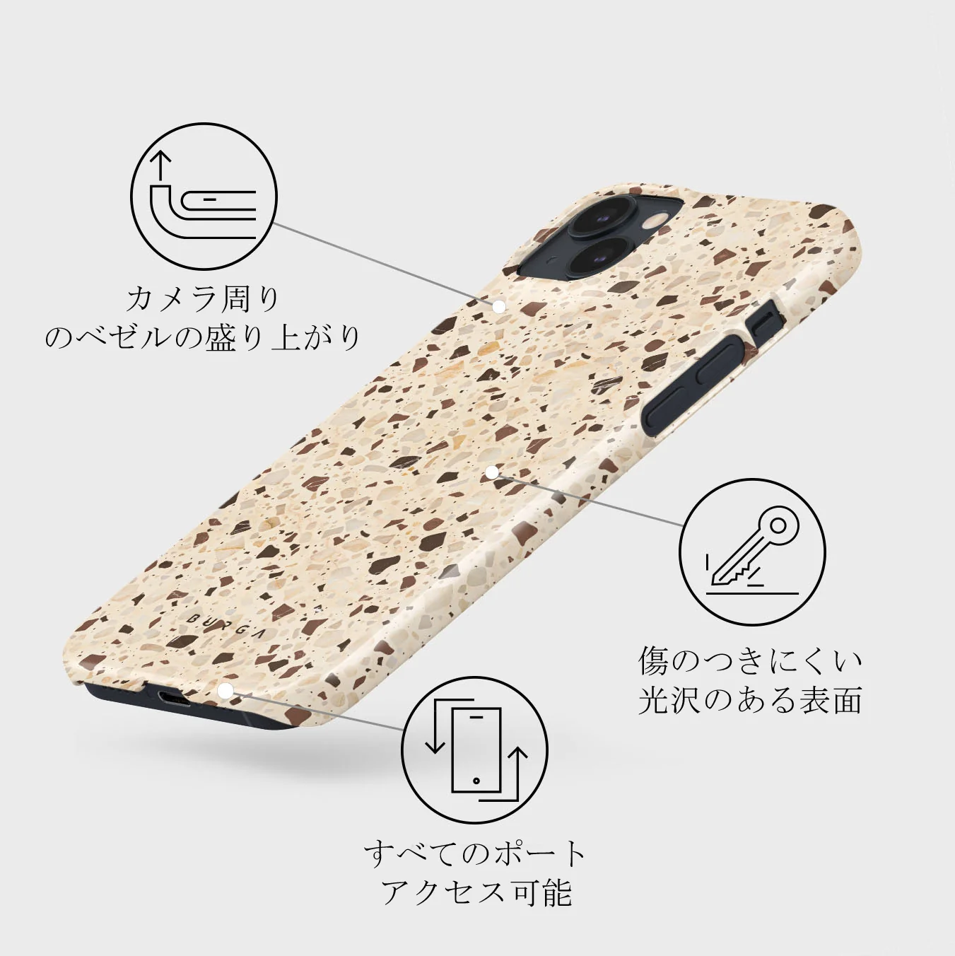 Distant Noise - Terazzo iPhone 13 Mini ケース