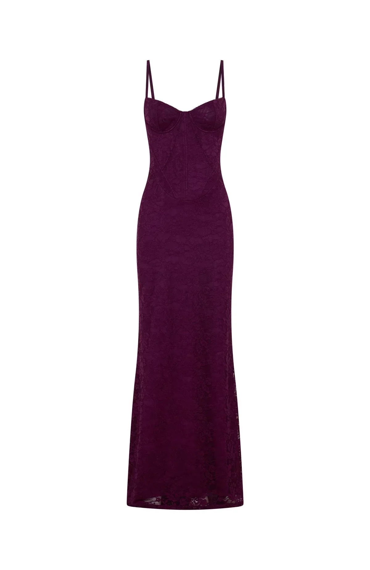 Blossom Belle Maxi Dress Plum - FASHION NOB