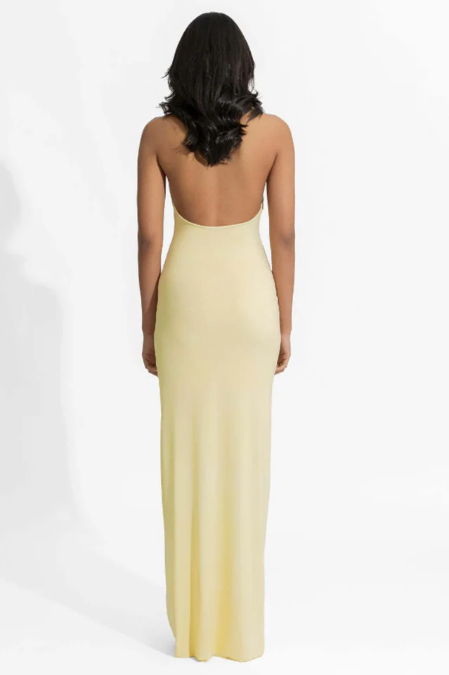 Sheike Halter Floral Maxi Dress