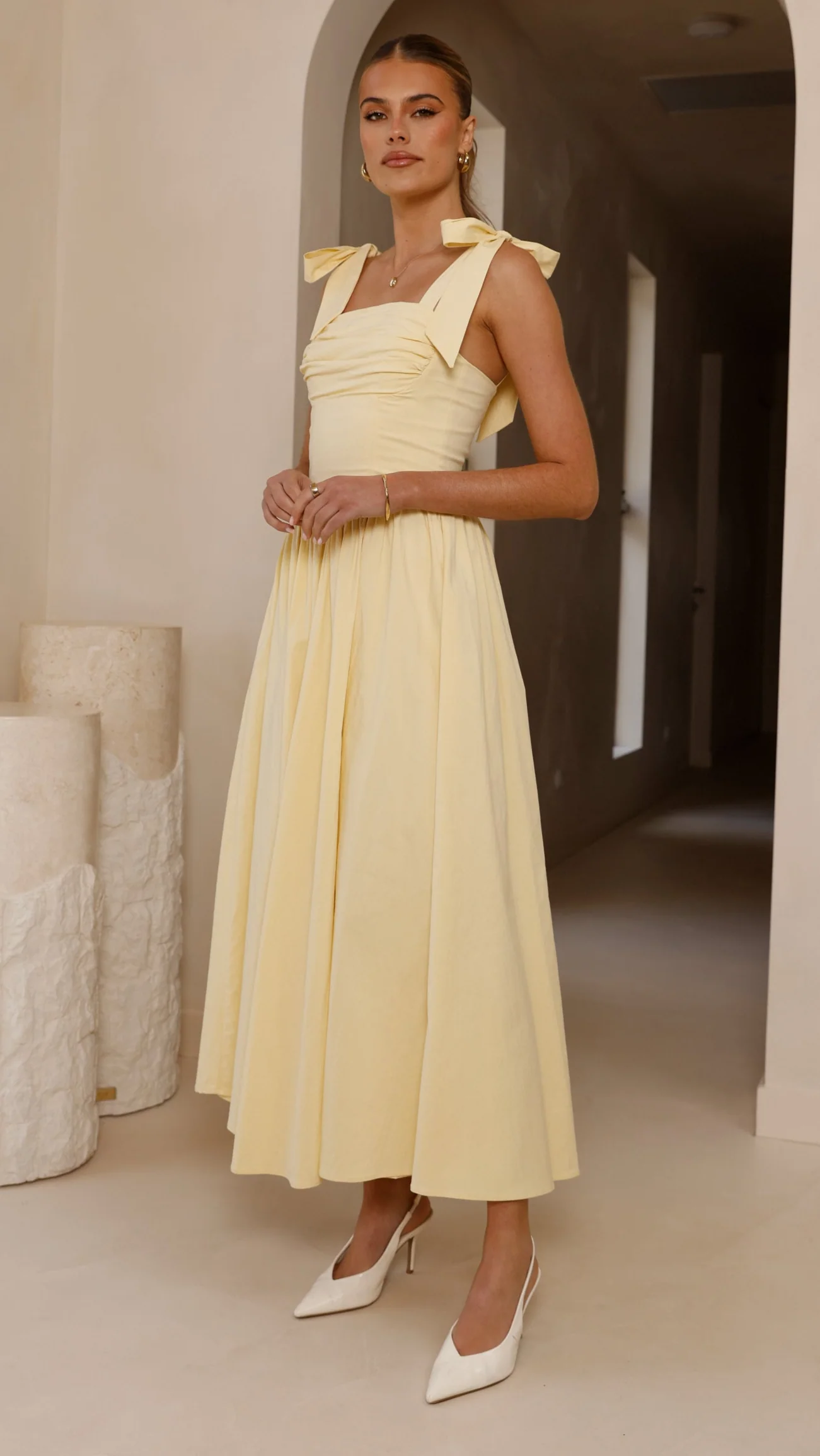 Haisley Maxi Dress - Yellow - luluinthesky