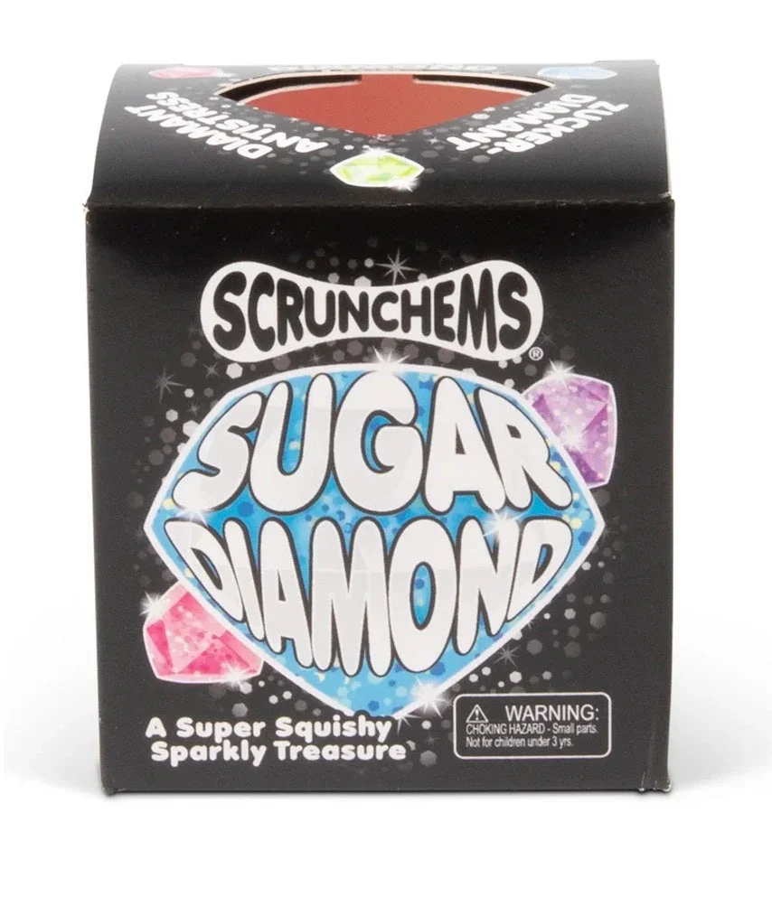Scrunchems Sugar Diamonds Squishy Fidget Toy (1pc) Color Ships Assorted