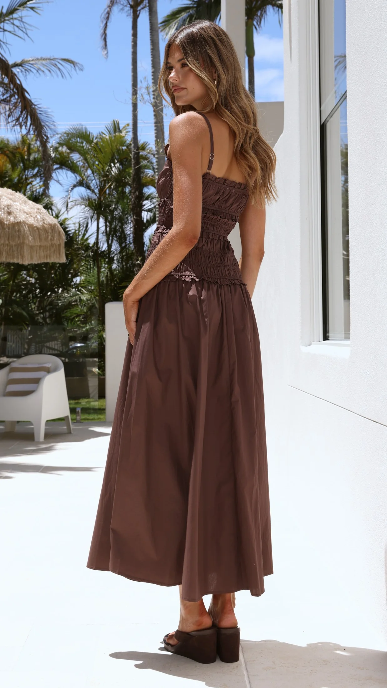 Vida Maxi Dress - Brown