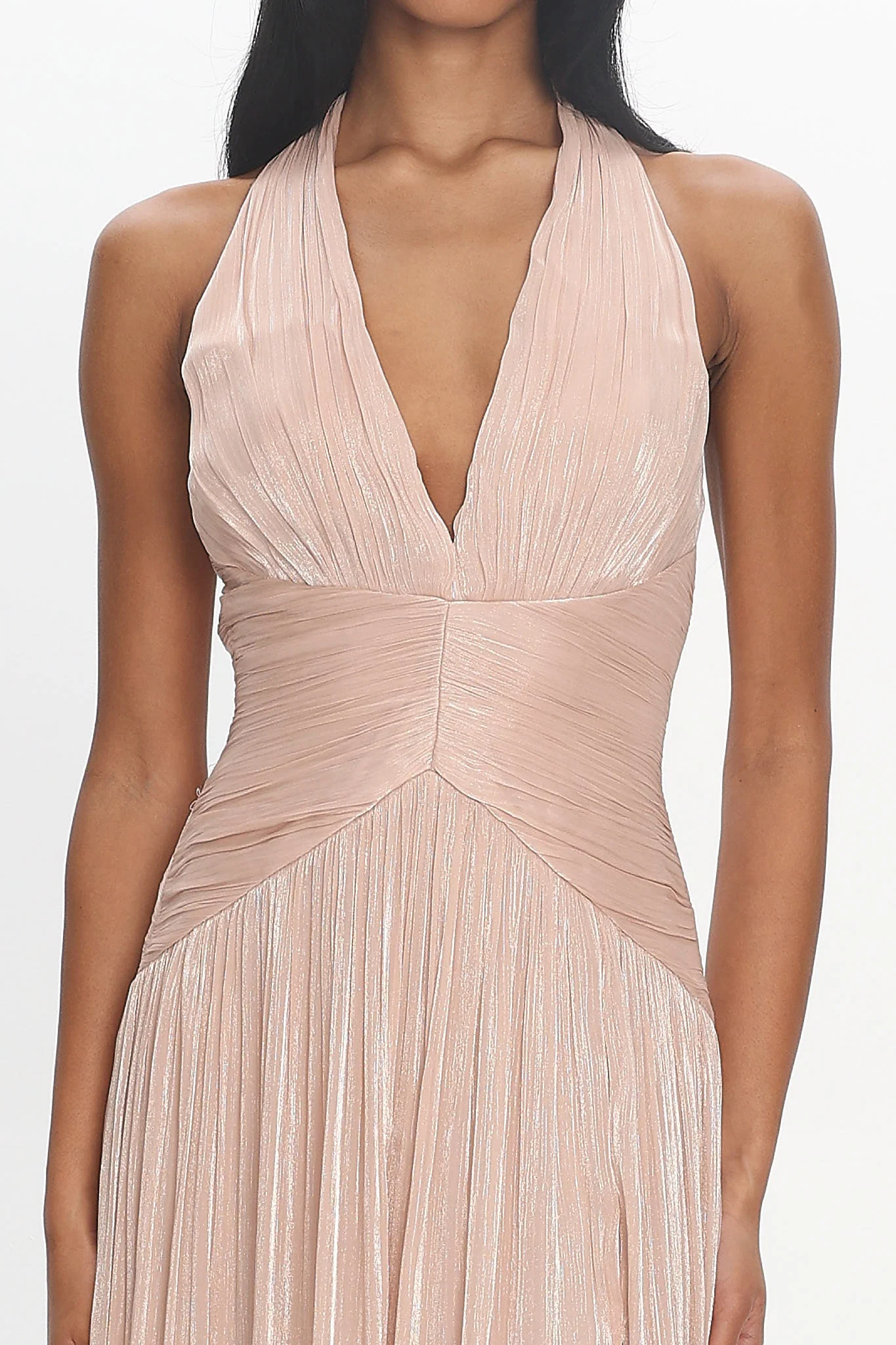 Champagne Wishes Halter Gown Champagne