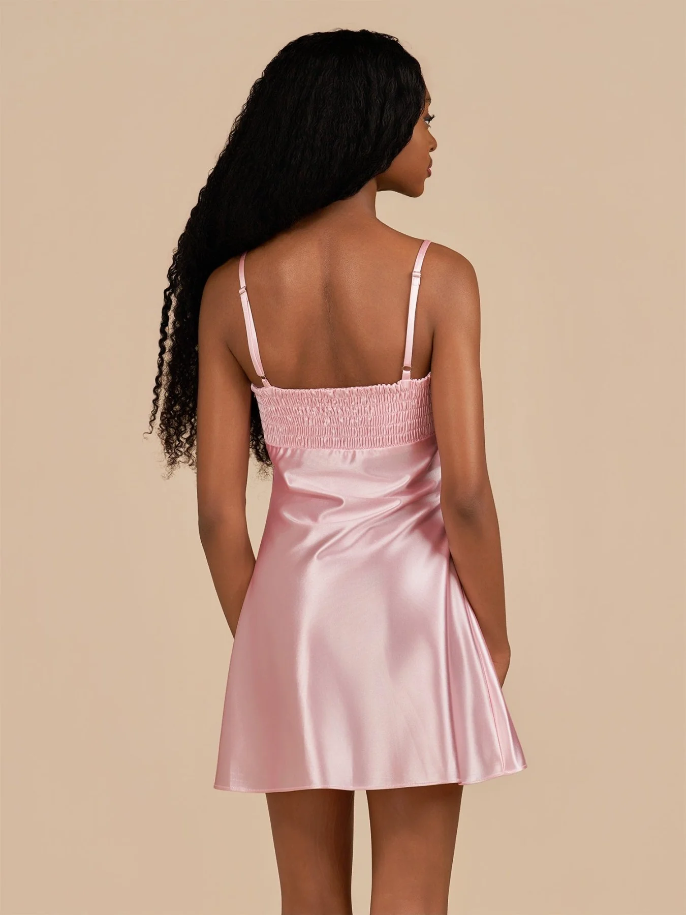 Aqua Sheath Spaghetti Straps Satin Homecoming Dress