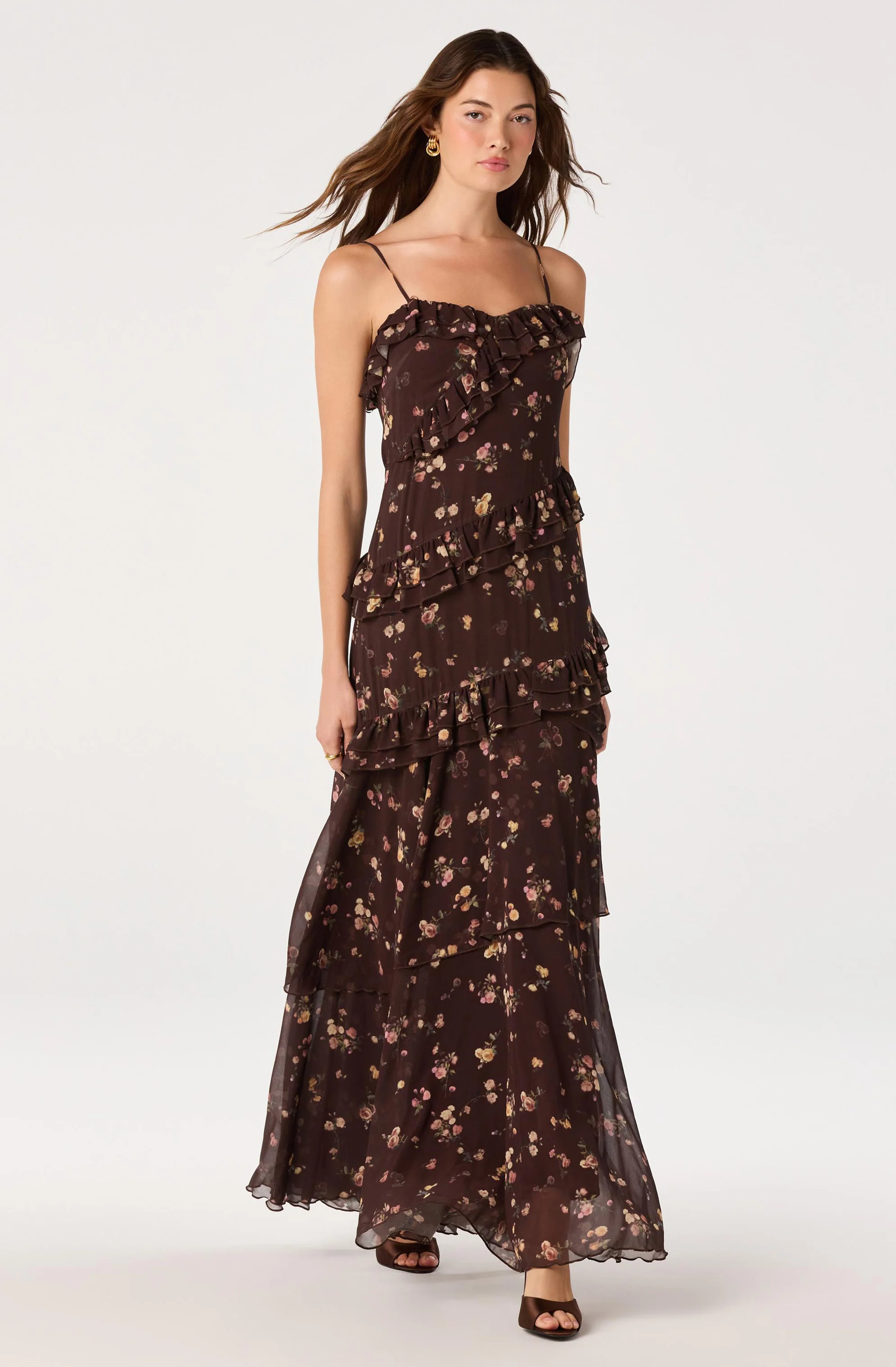 Journee Tiered Maxi Dress