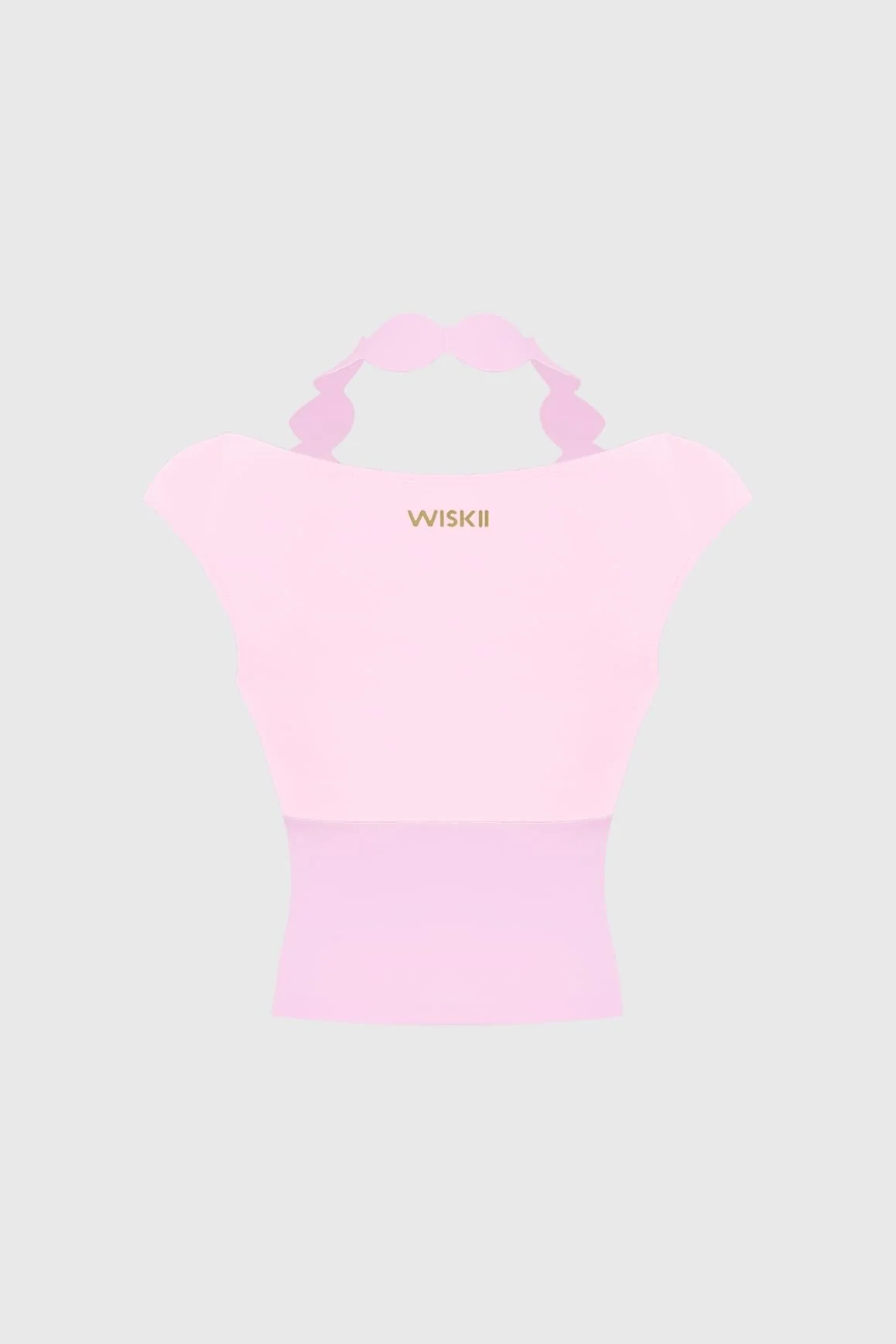 Scallop Contrast Halter Top