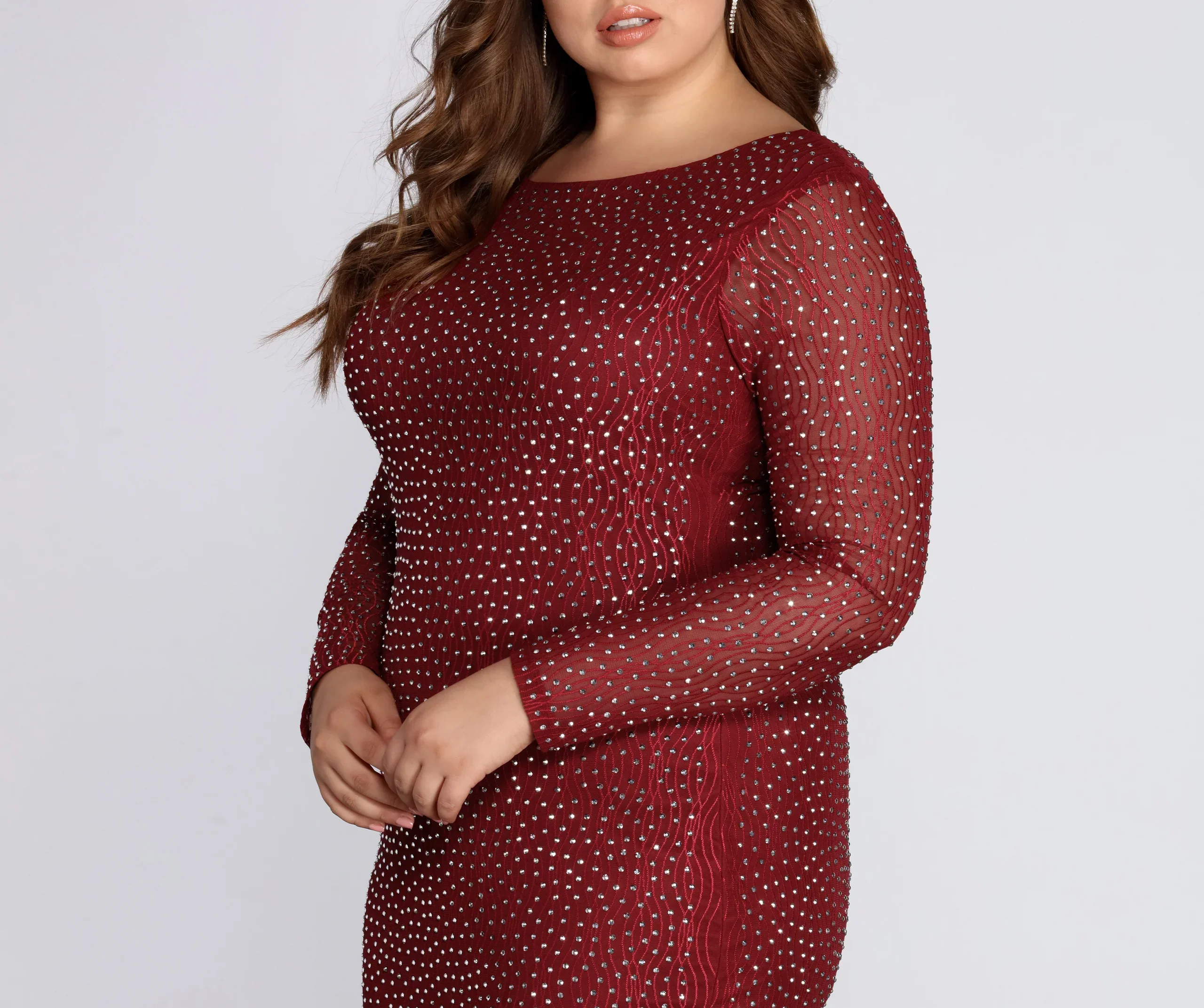 Plus Set In Heat Stone Dress