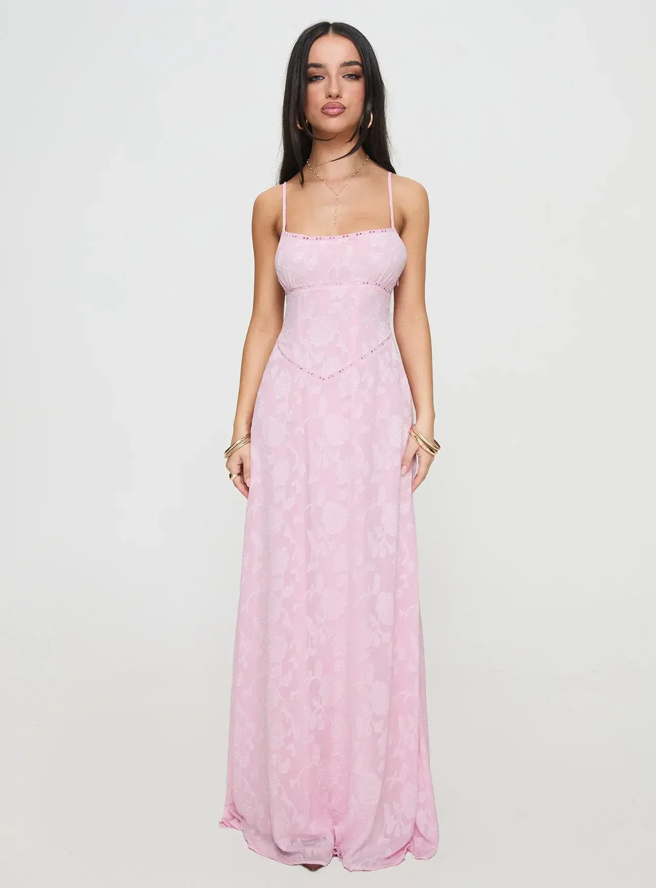 South Of France Maxi Dress Pink - luluinthesky