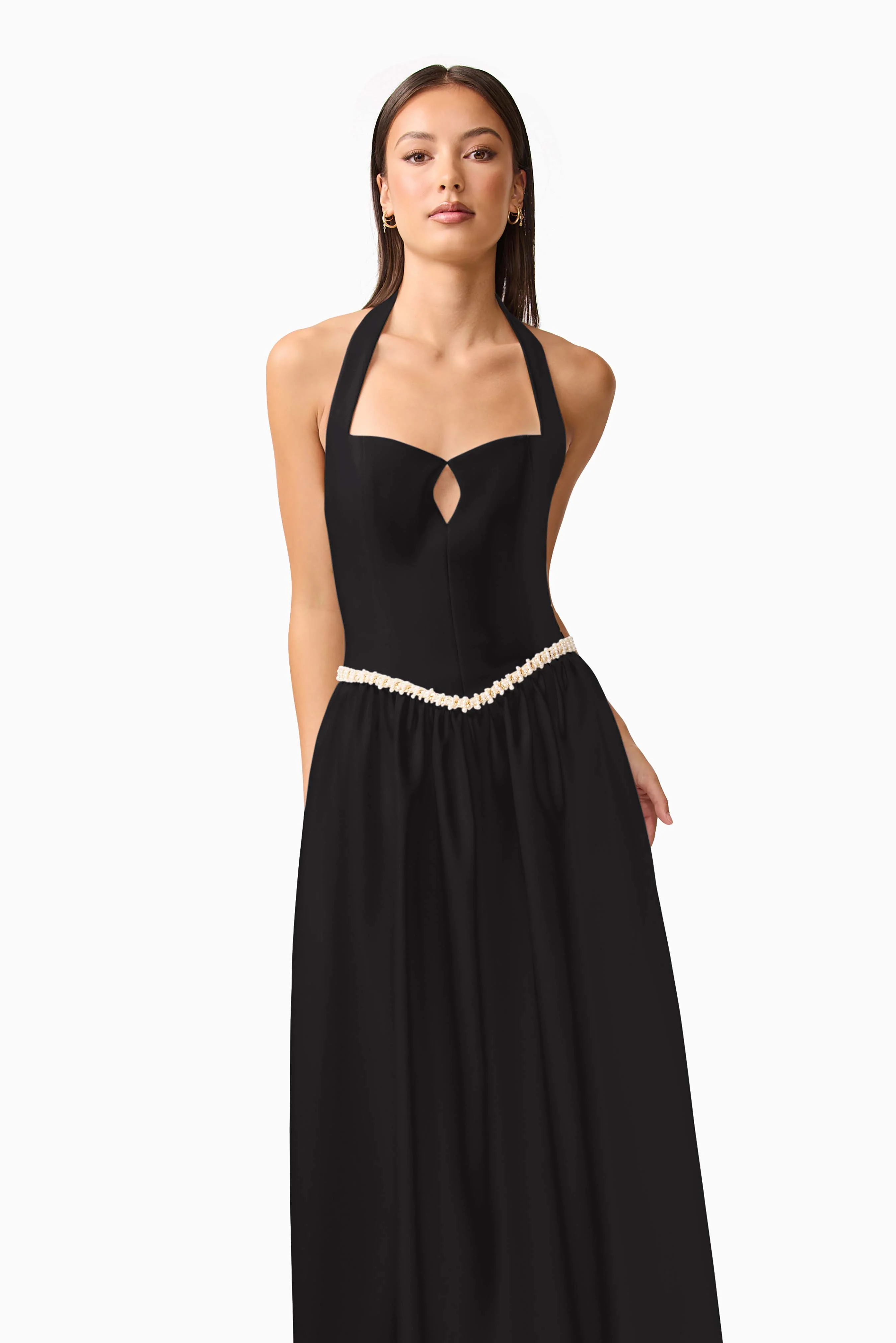 Hester Halter Gown in Black