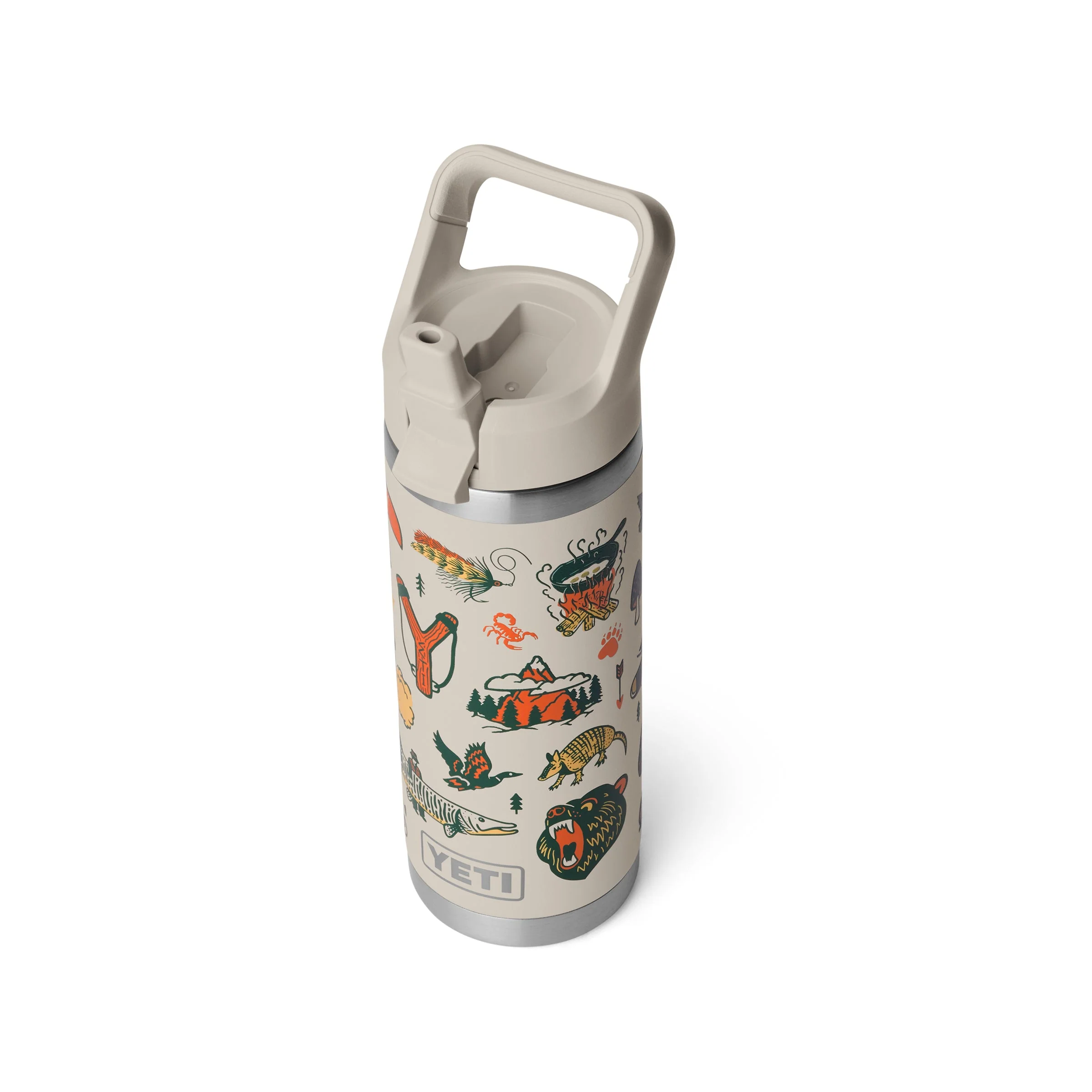 YETI Cape Summer Camp Rambler 18oz Straw Bottle - luluinthesky