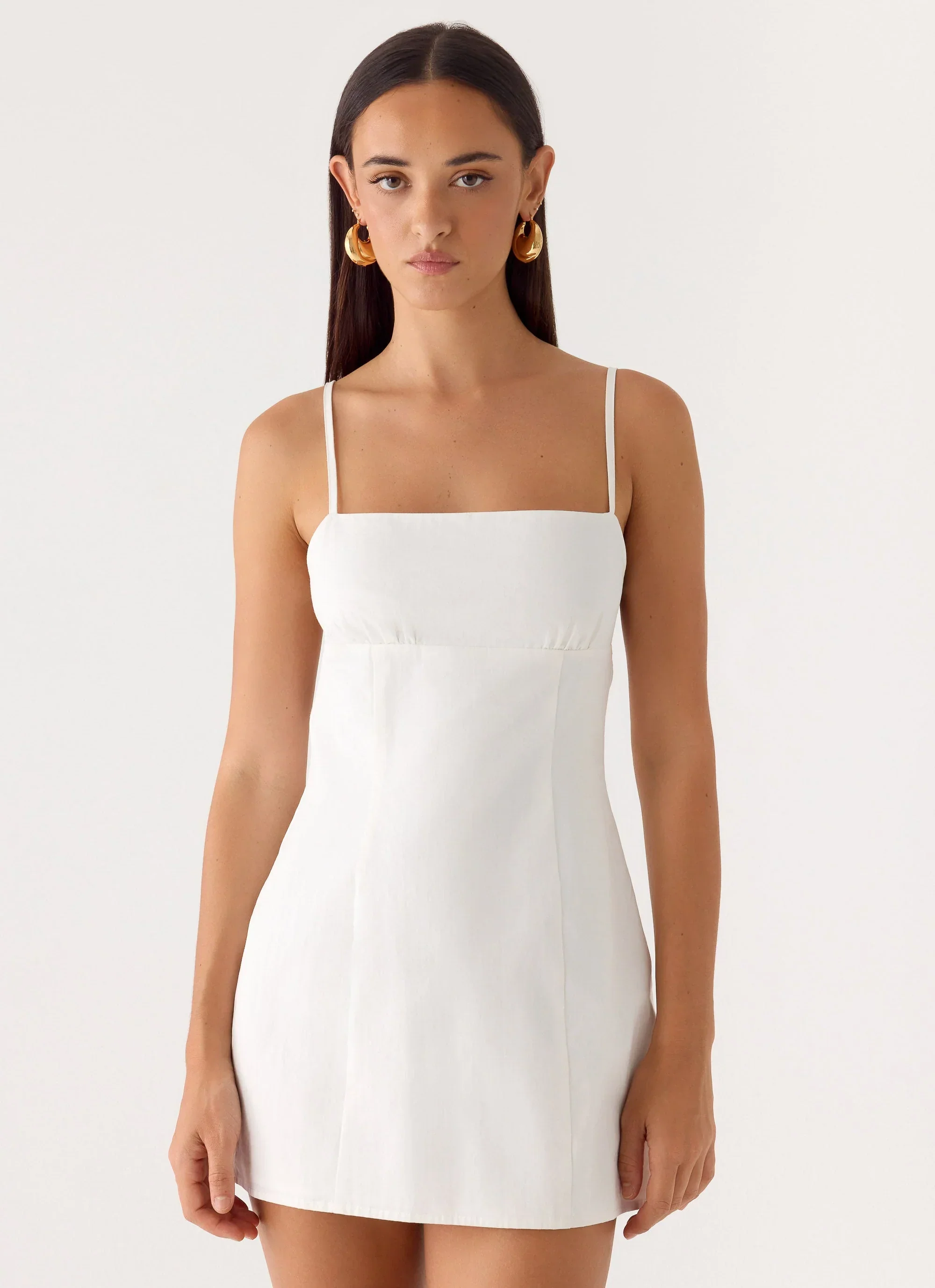 Second Sun Mini Dress - White - luluinthesky
