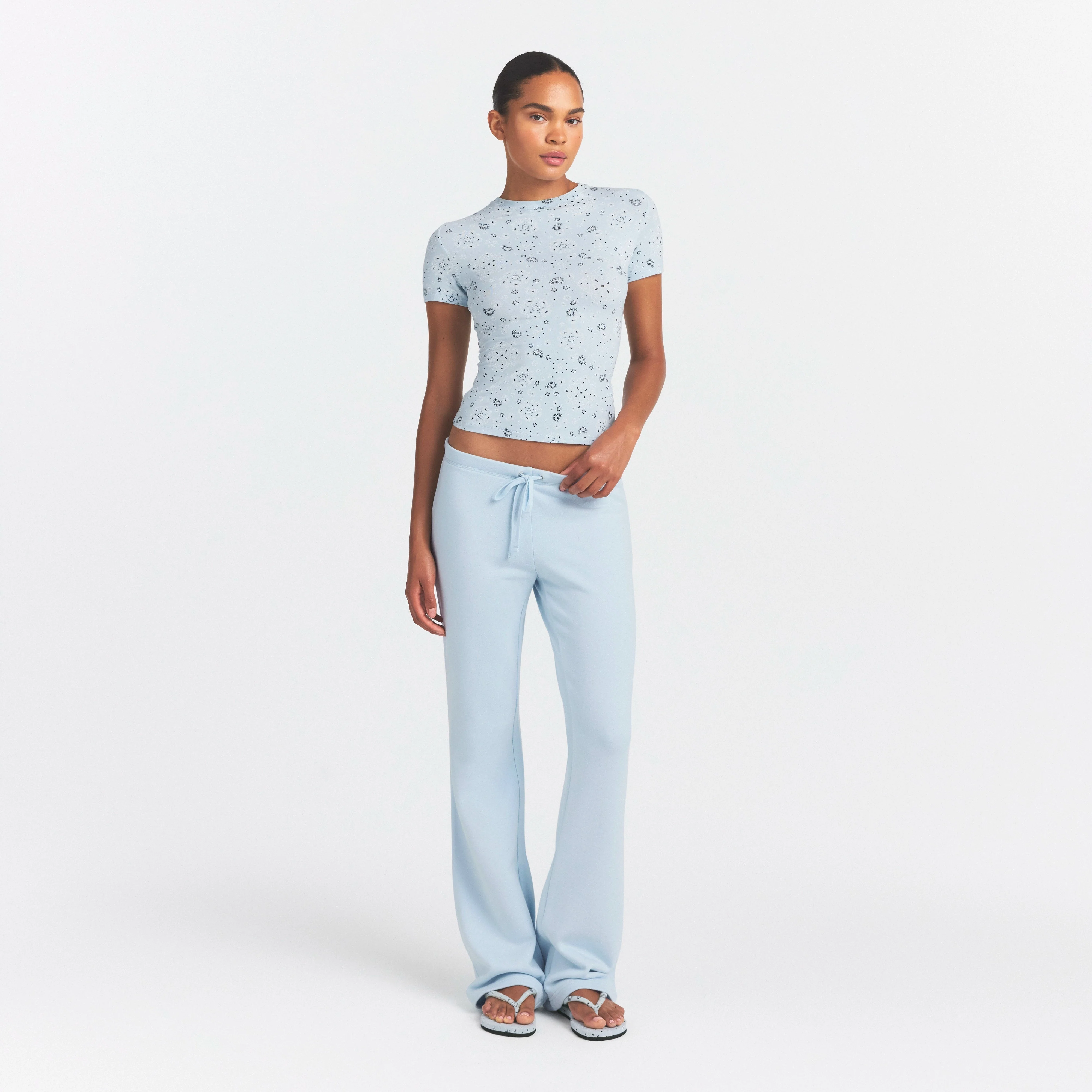Cotton Jersey T-Shirt - Powder Blue Bandana