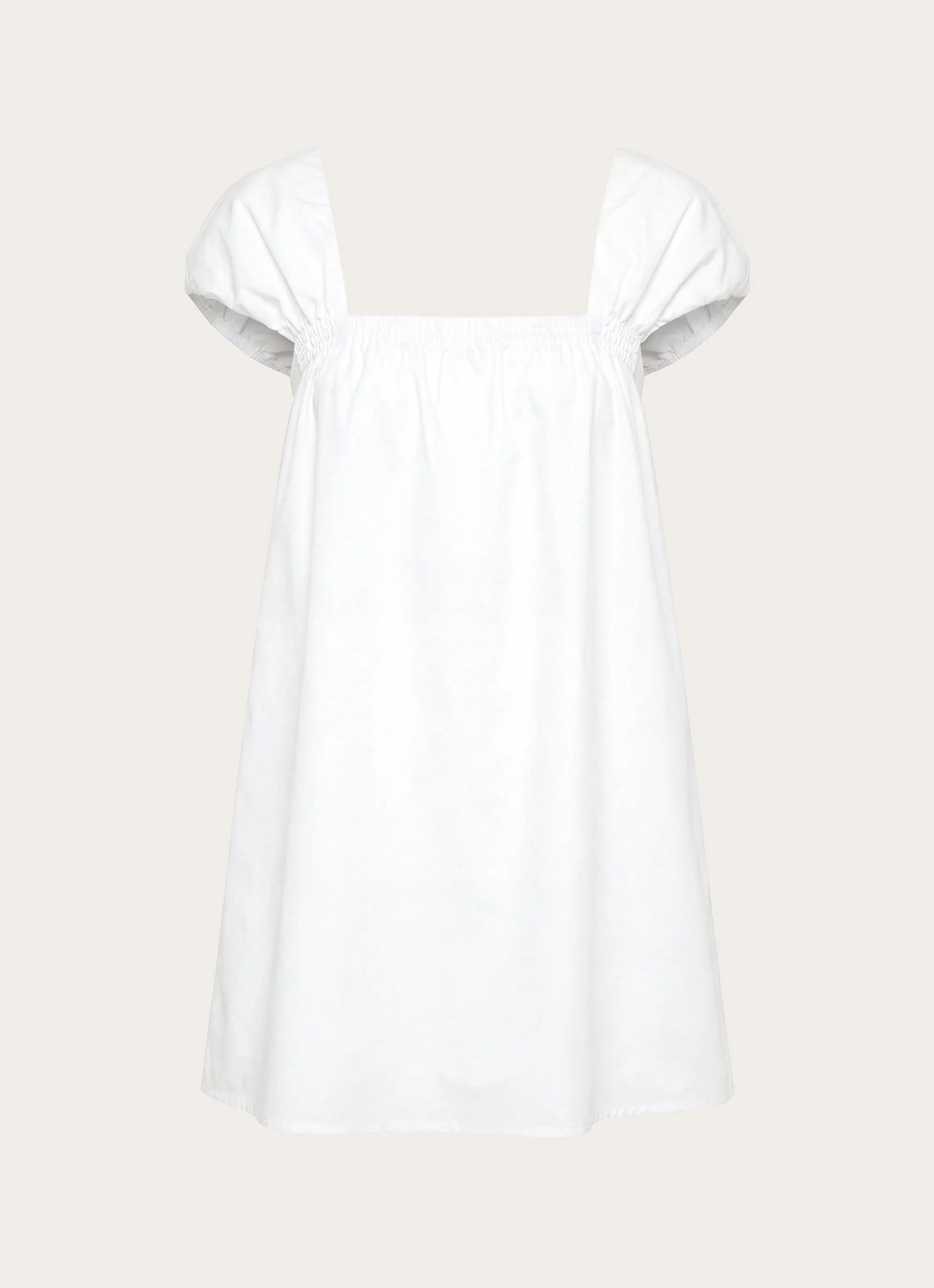 Sugar Blush Cotton Mini Dress - White - luluinthesky