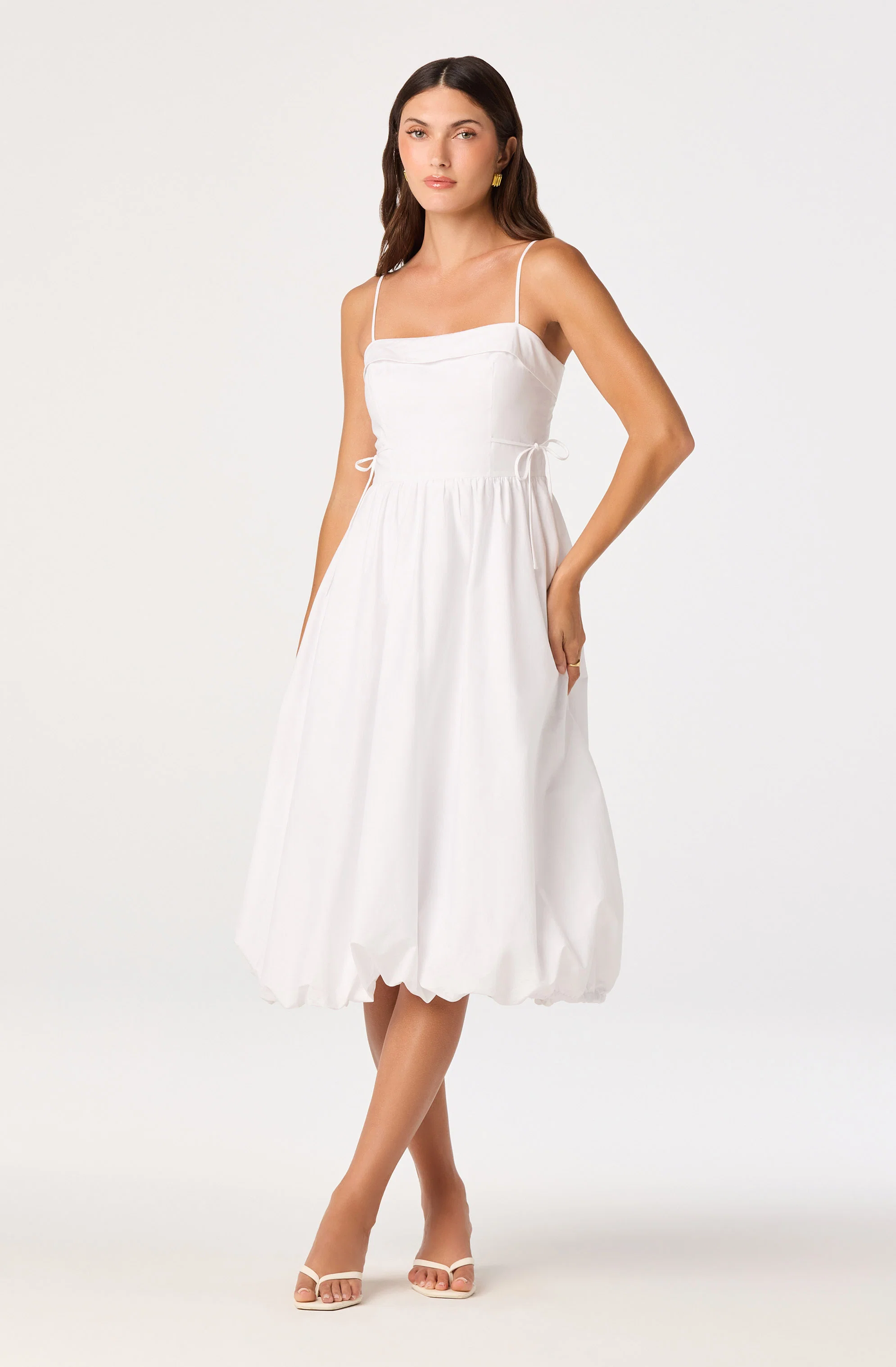 Dahlia Bubble Hem Midi Dress