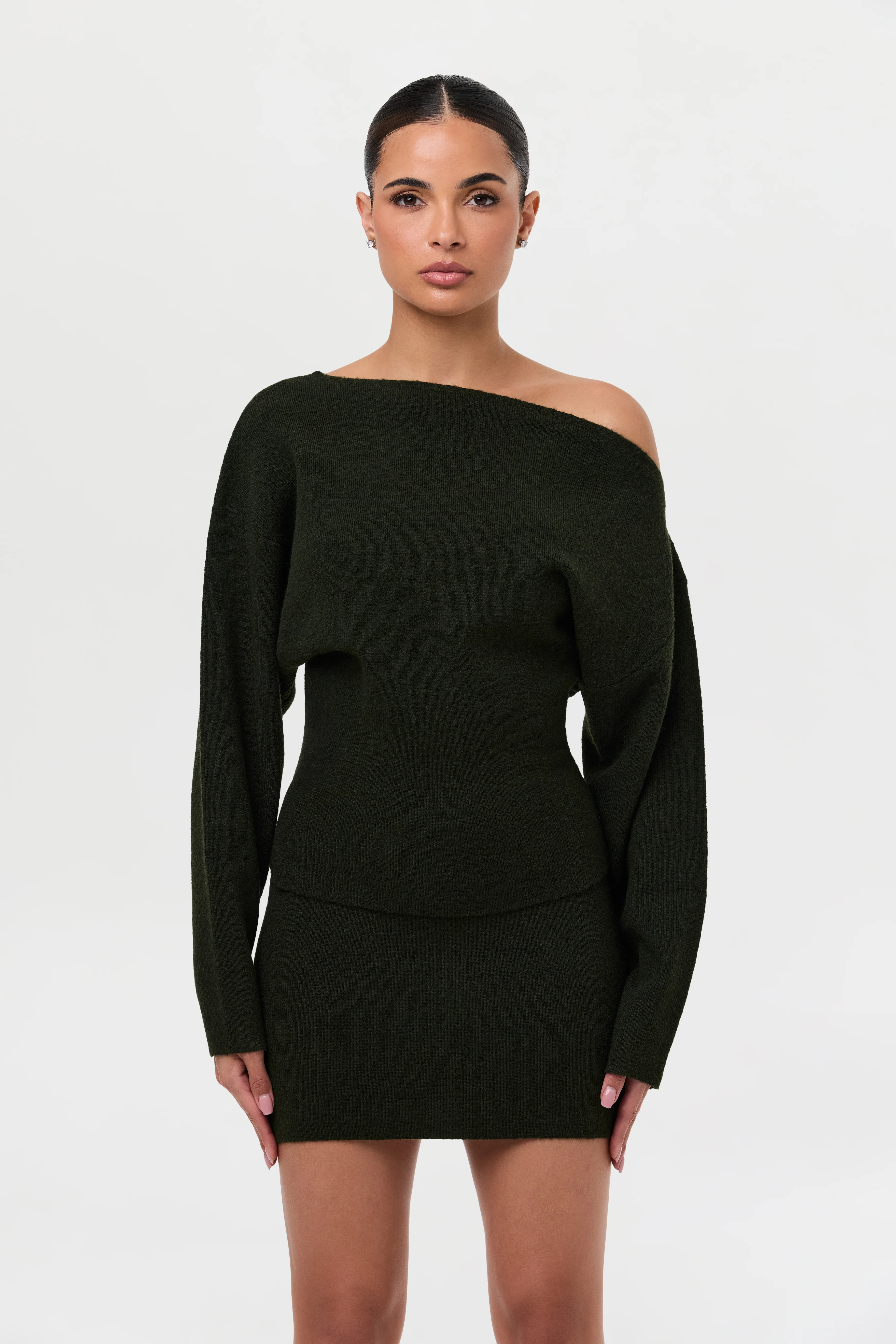 Knit Sweater Mini Skirt