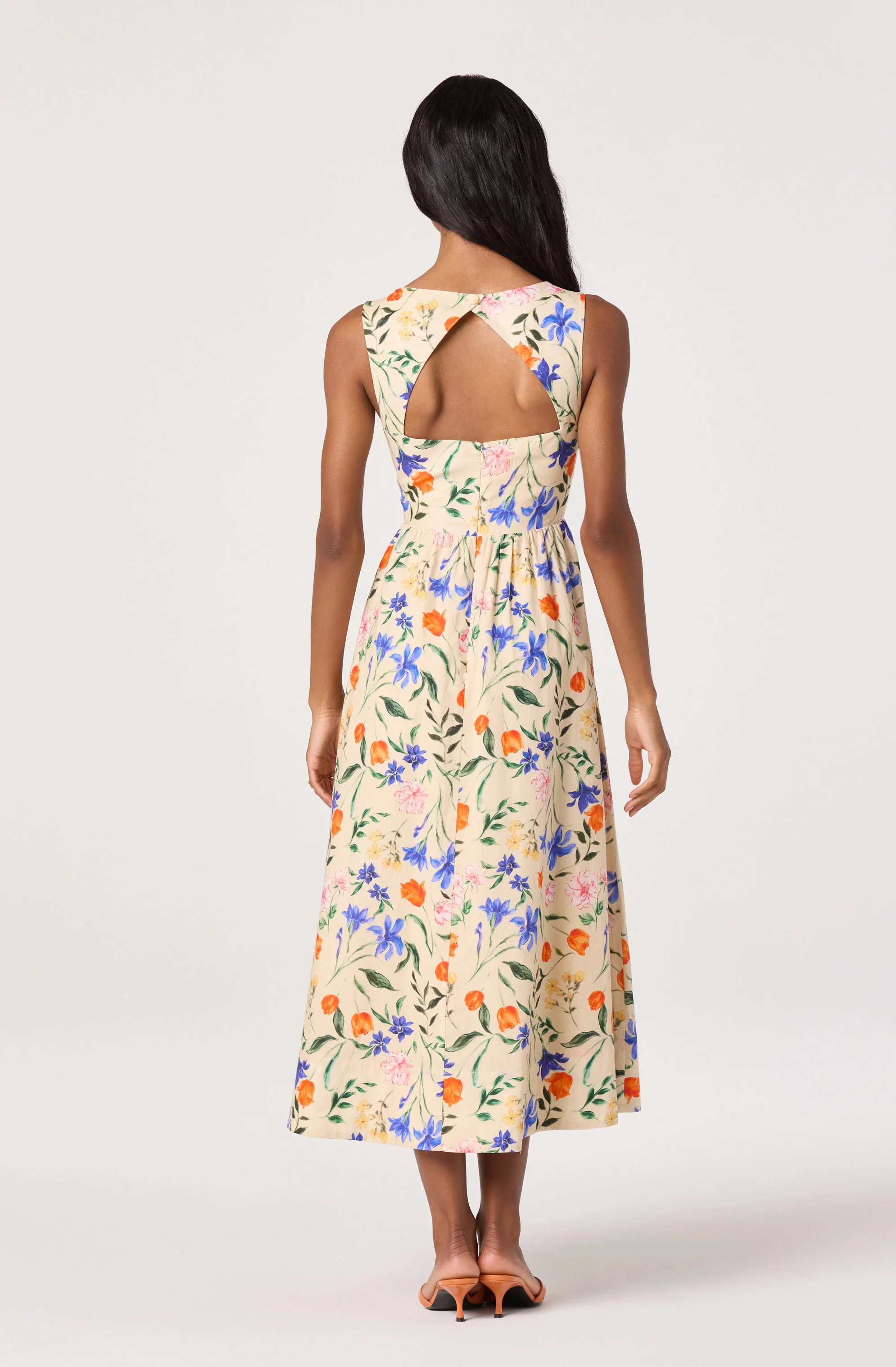 Beryl Garden Floral Midi Dress