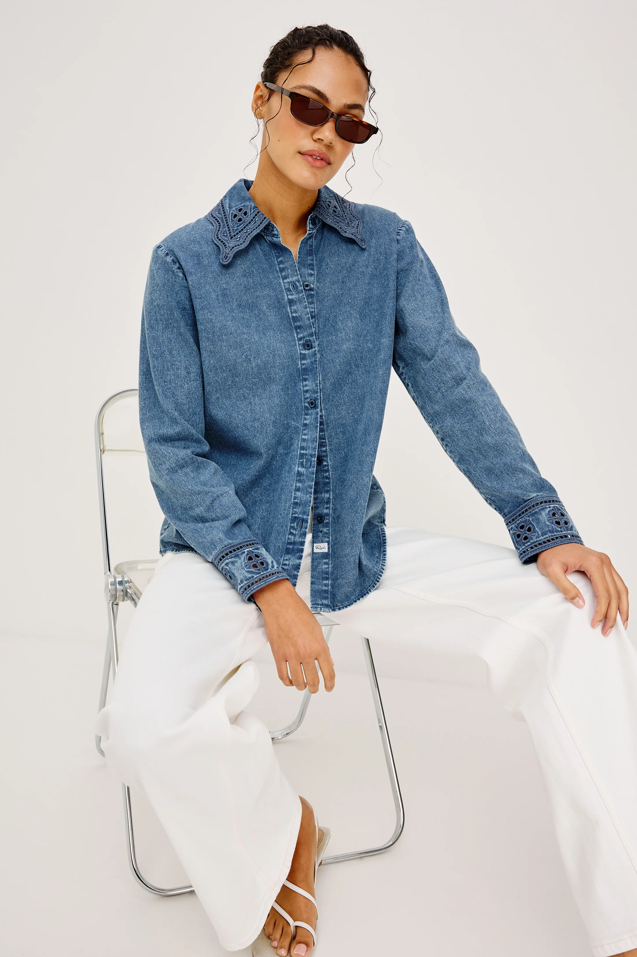 Bethany Shirt - Antique Blue