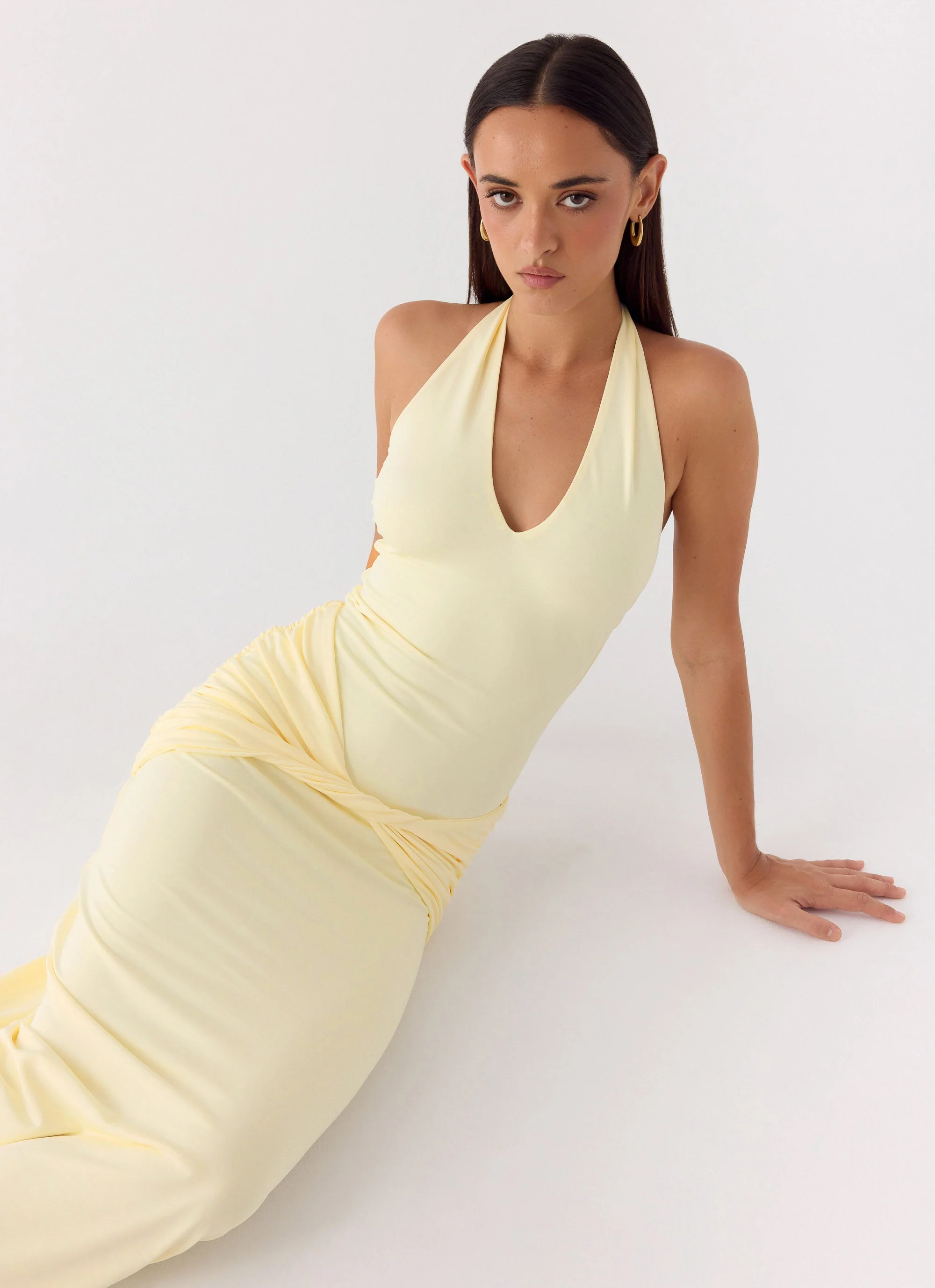 Maribelle Maxi Dress - Lemon - luluinthesky