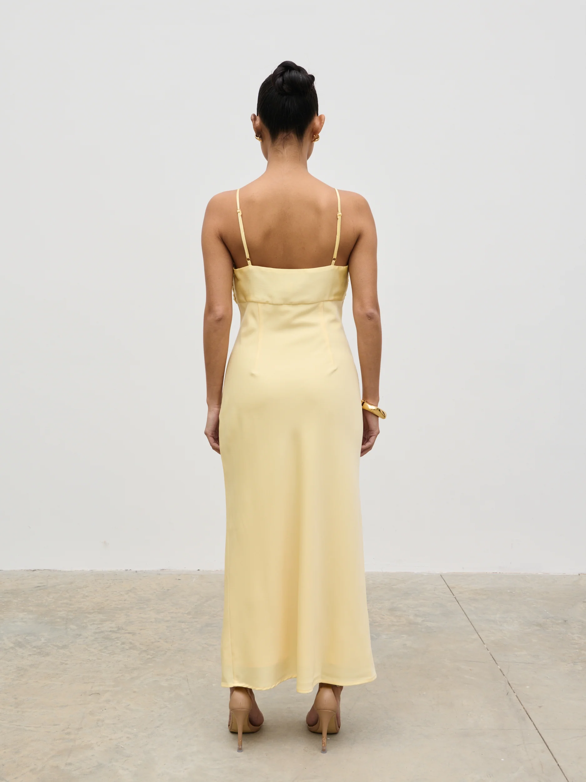 Joely Midaxi Dress - Lemon