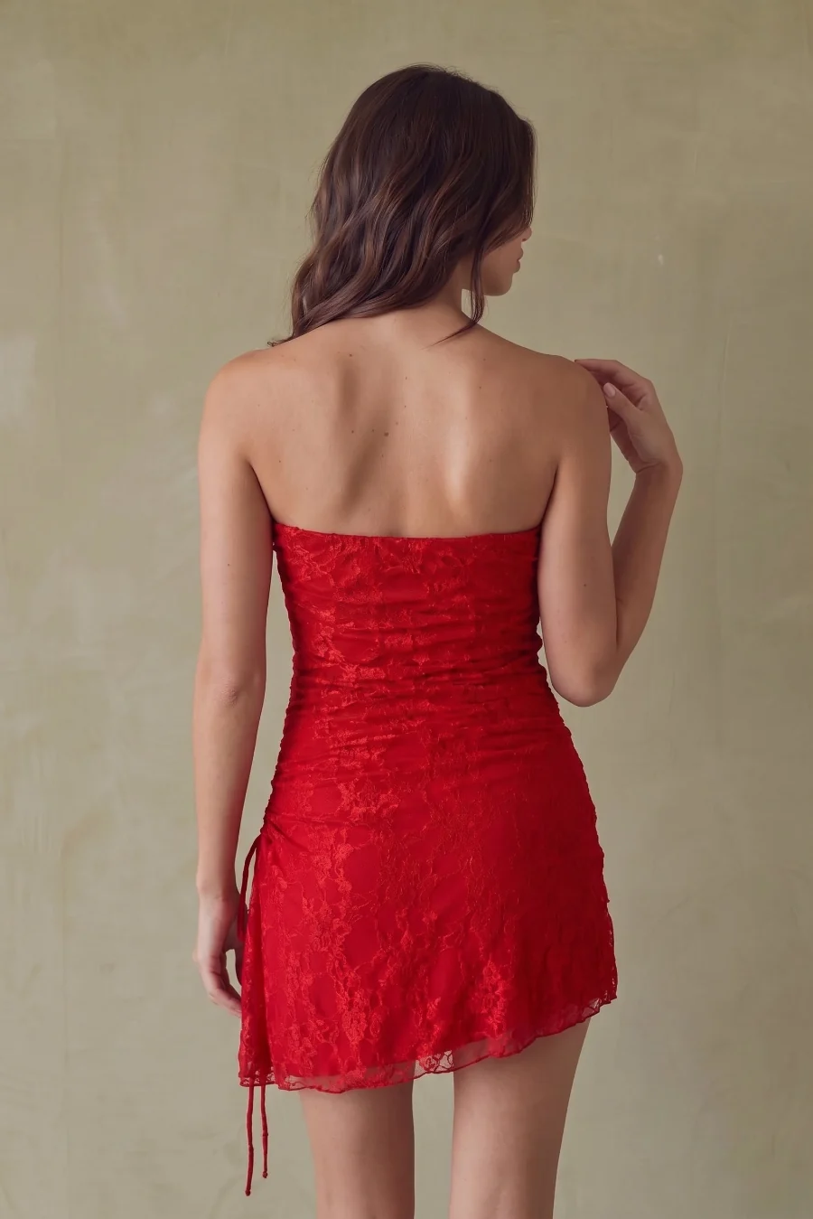 Bethany Strapless Cinch Mini Dress