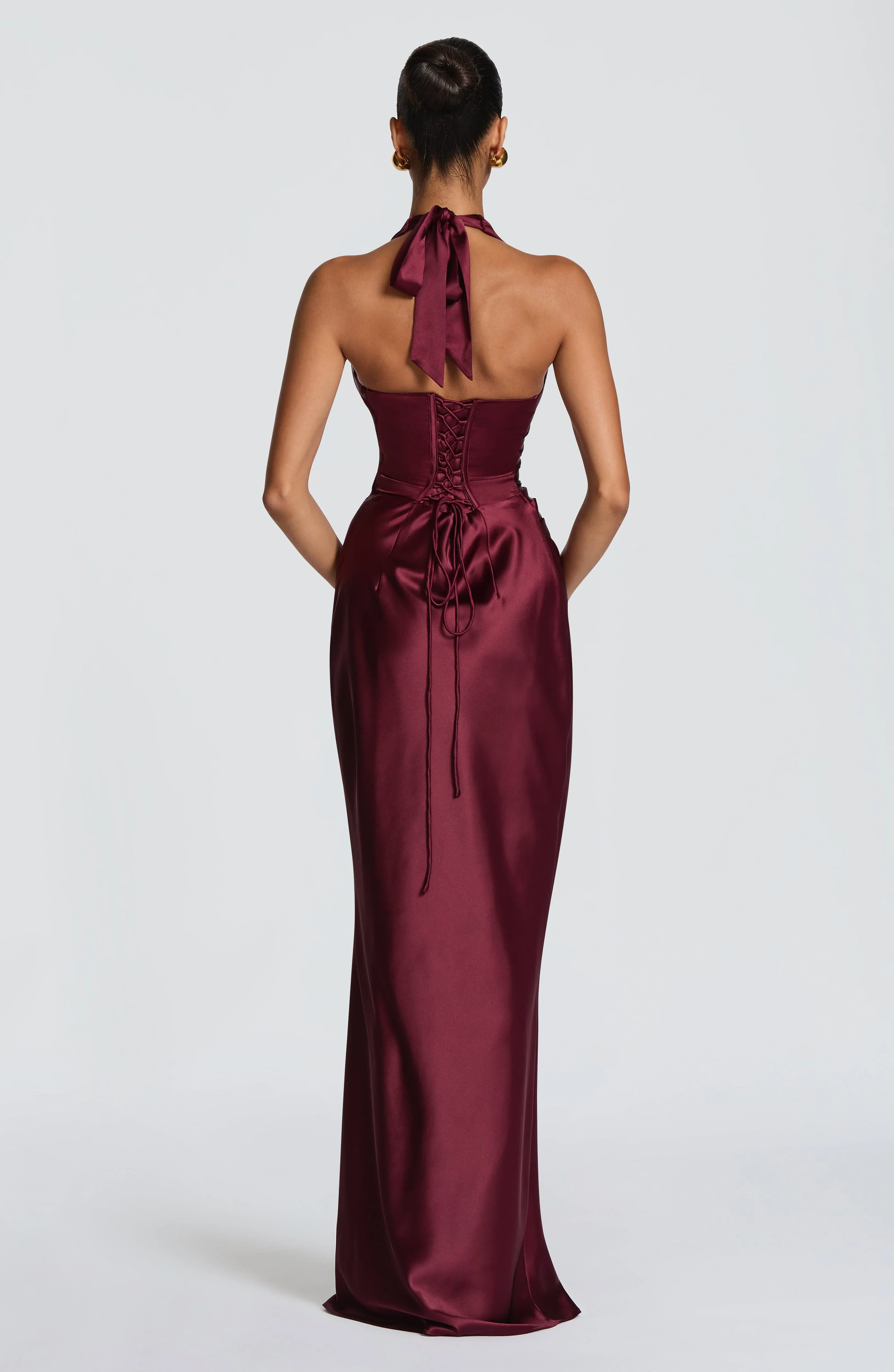 Elowen Maxi Dress - Cherry Lacquer