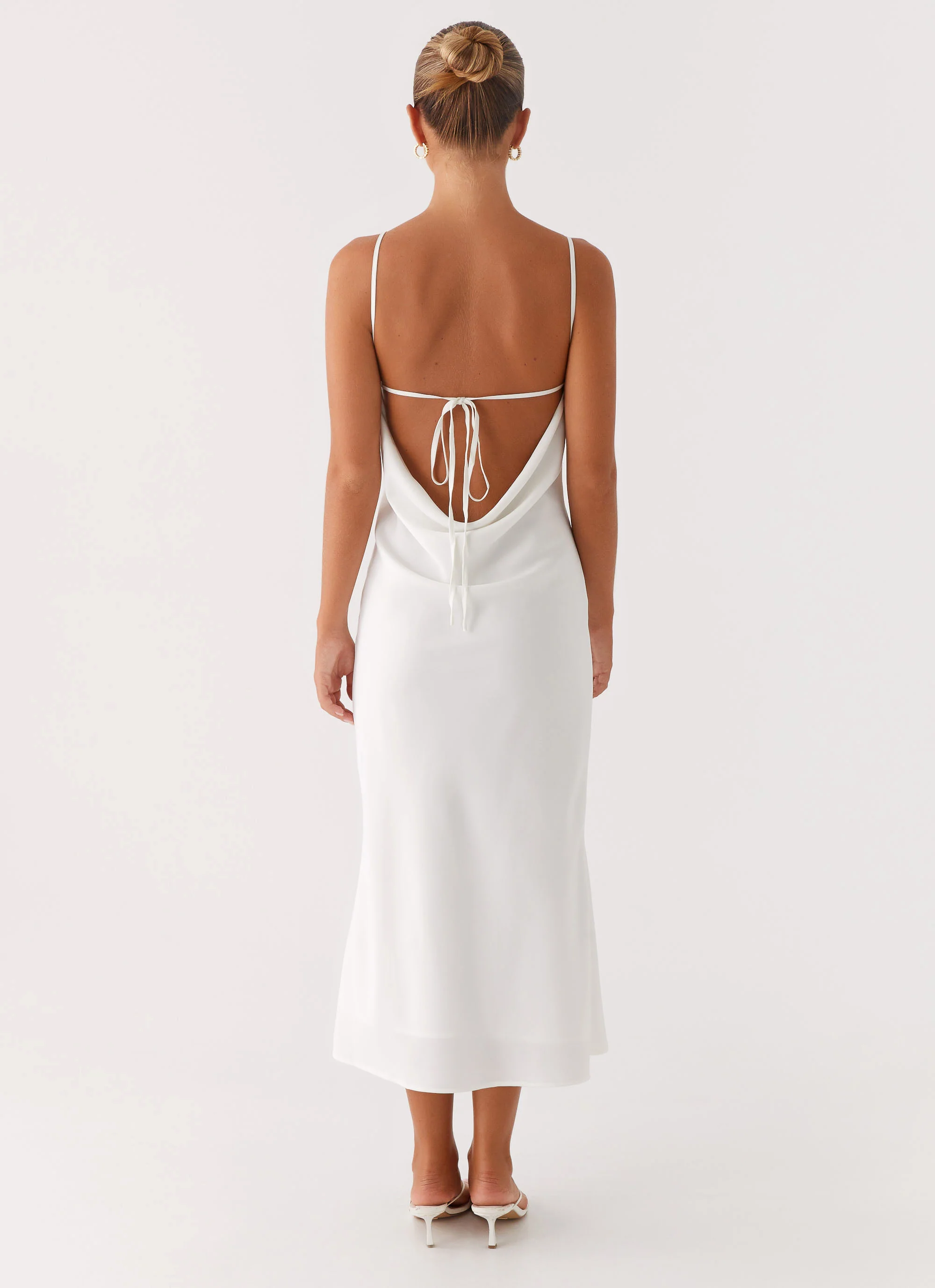 Bentley Midi Dress - White - luluinthesky