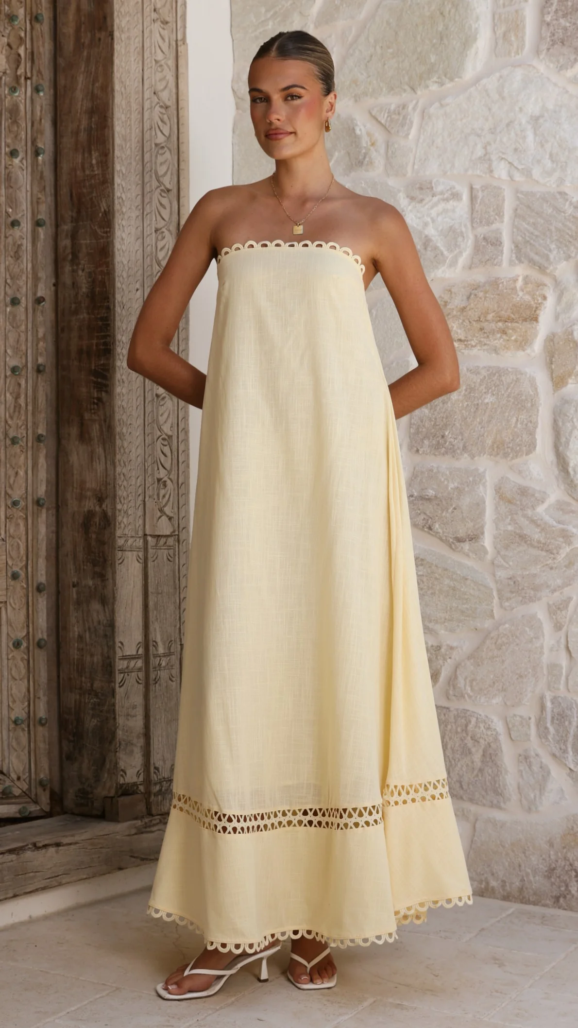 Sandra Maxi Dress - Yellow