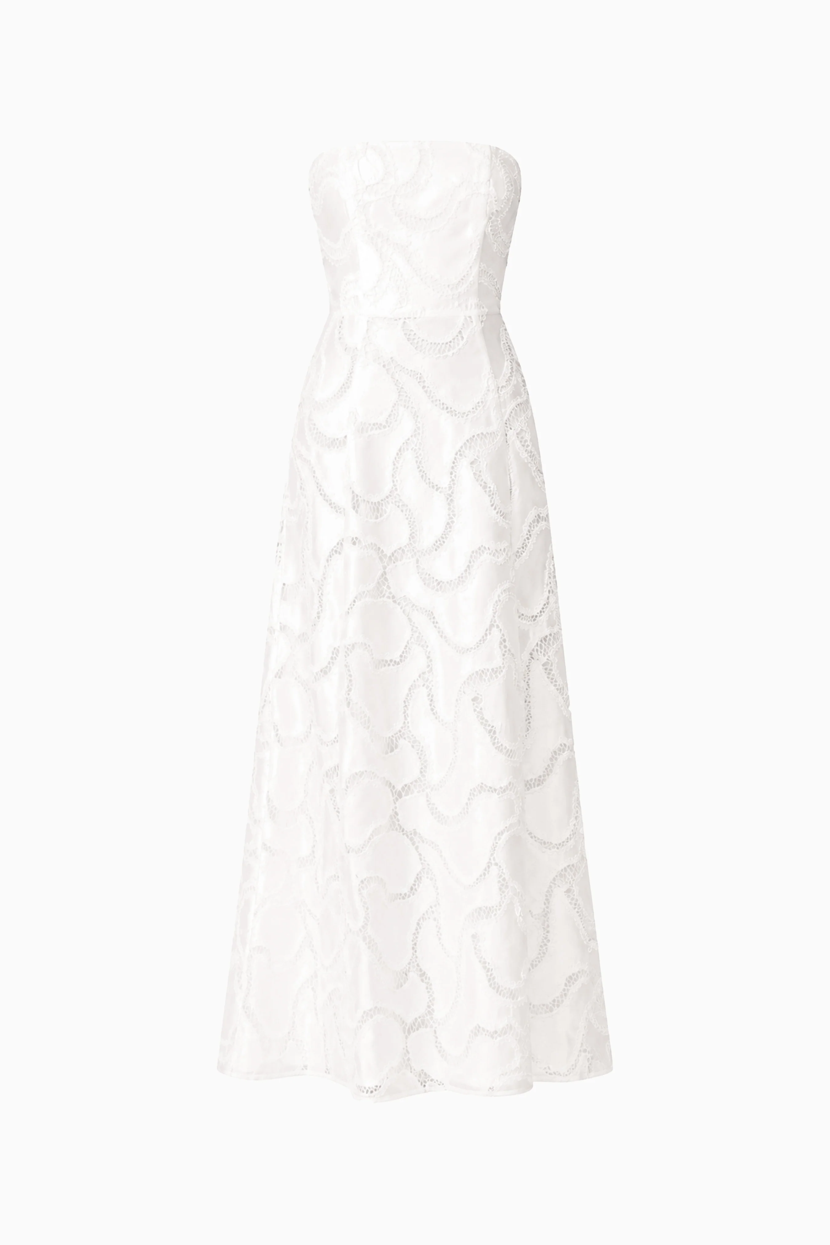 Elara Beaded Gown in White