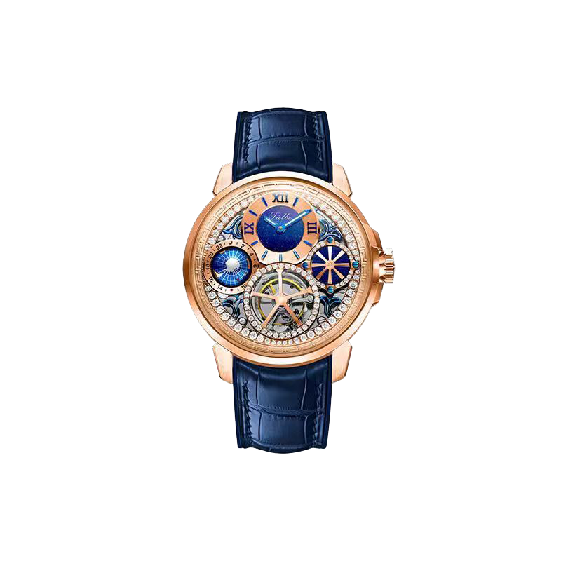 Tianji Tourbillon Watch – Luxury Mechanical, Sapphire, 44mm T715M