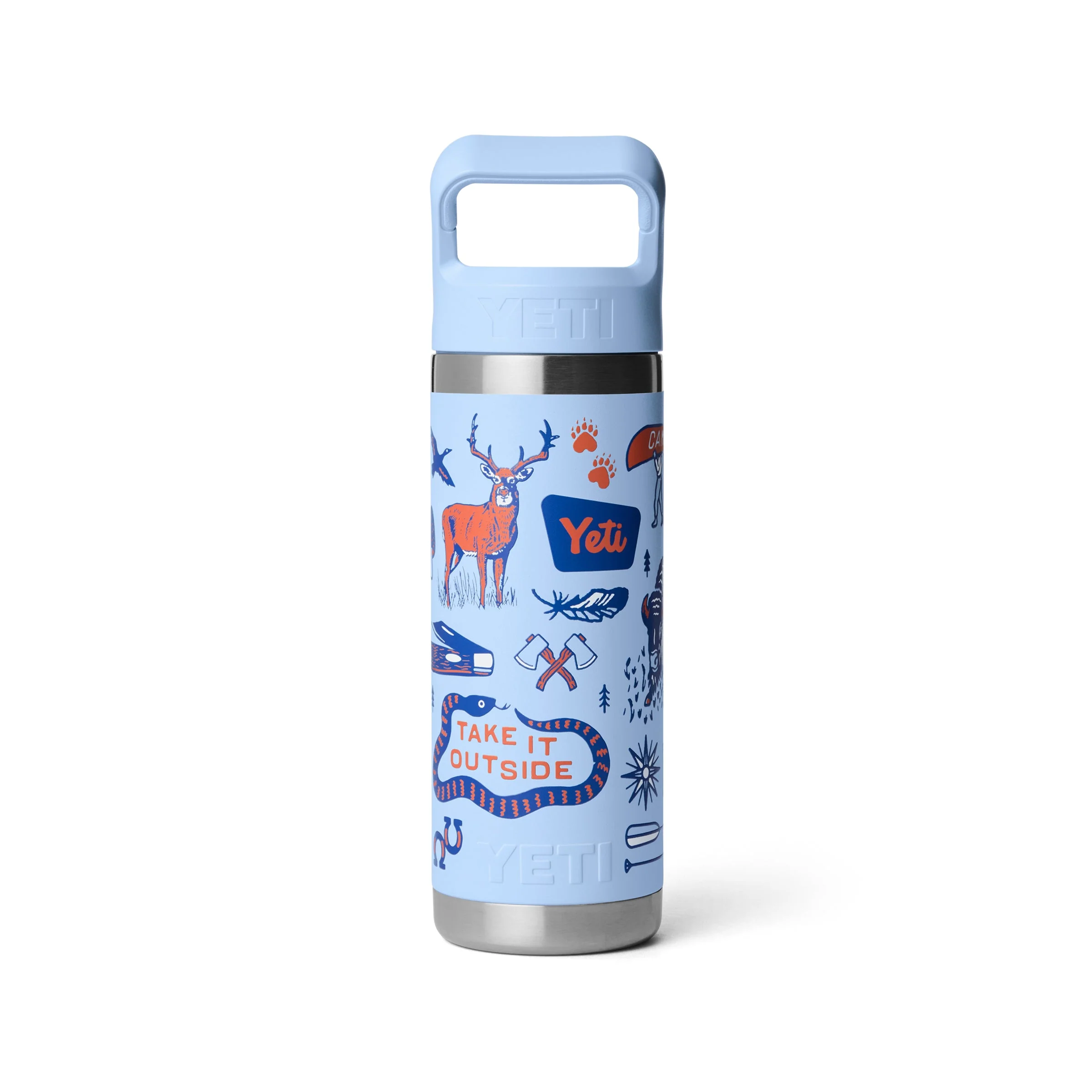 YETI Big Sky Summer Camp Rambler 18oz Straw Bottle - luluinthesky