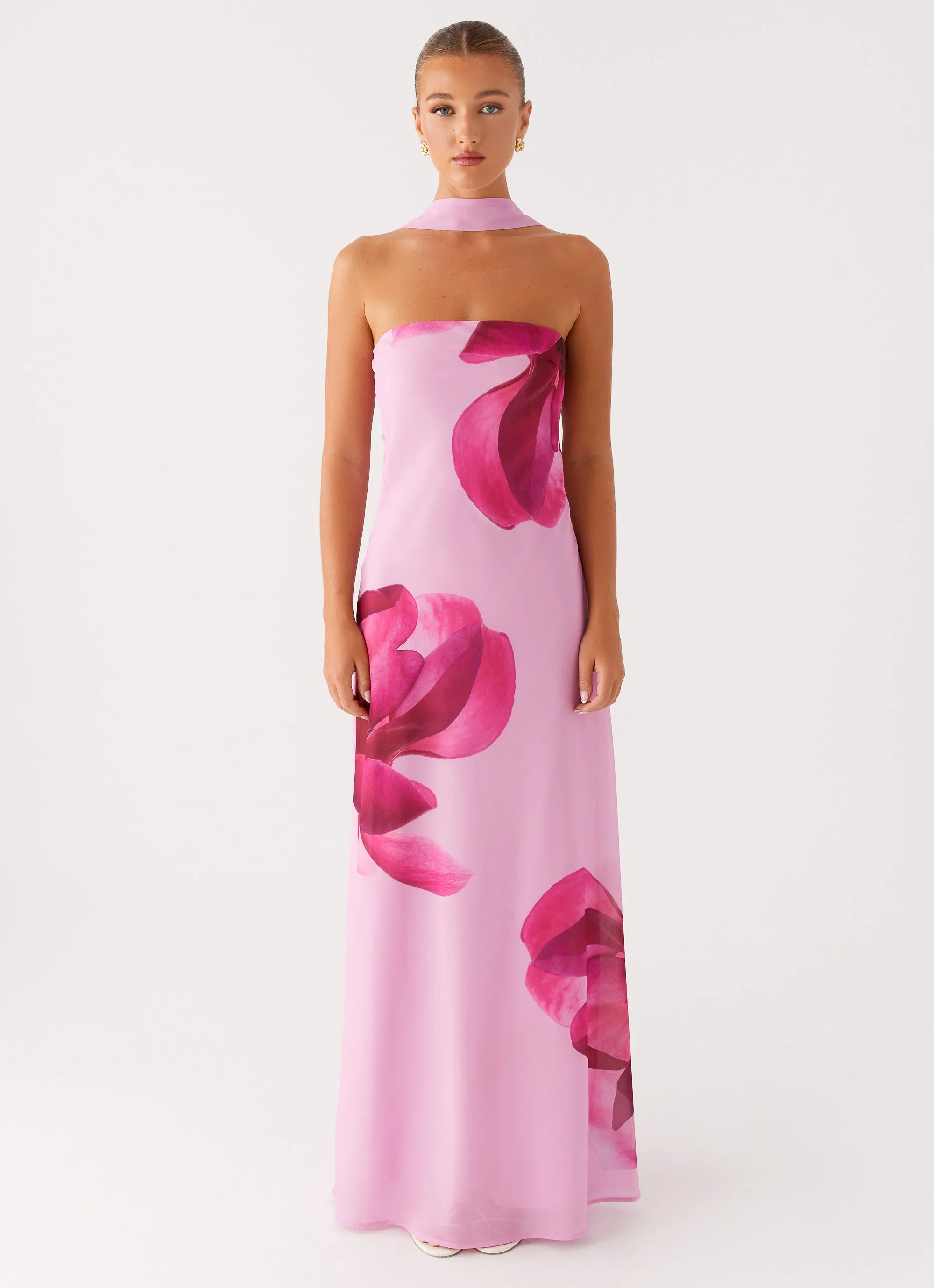 Prim Maxi Dress - Pastel Pink