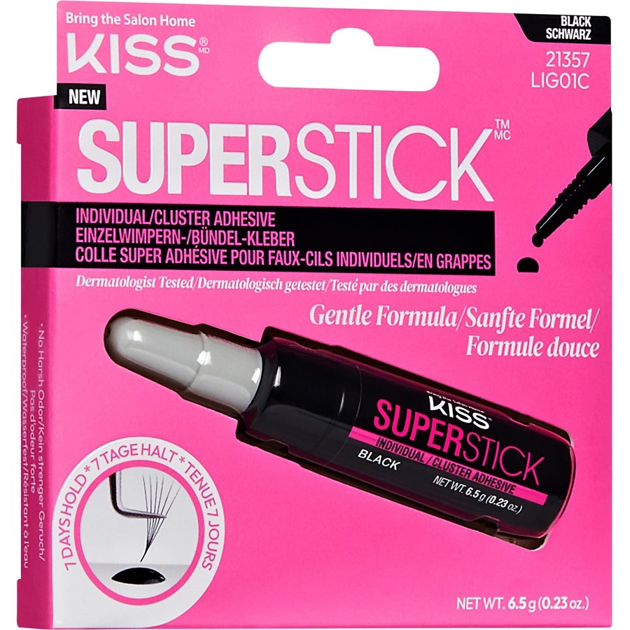 KISS Klej do rzęs Superstick czarny