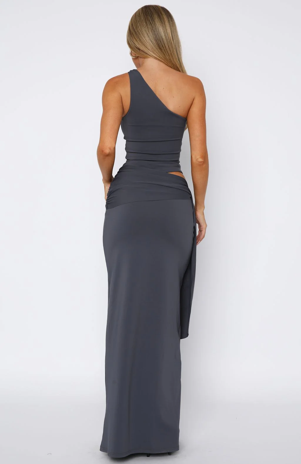 Feel It Now Maxi Dress Charcoal