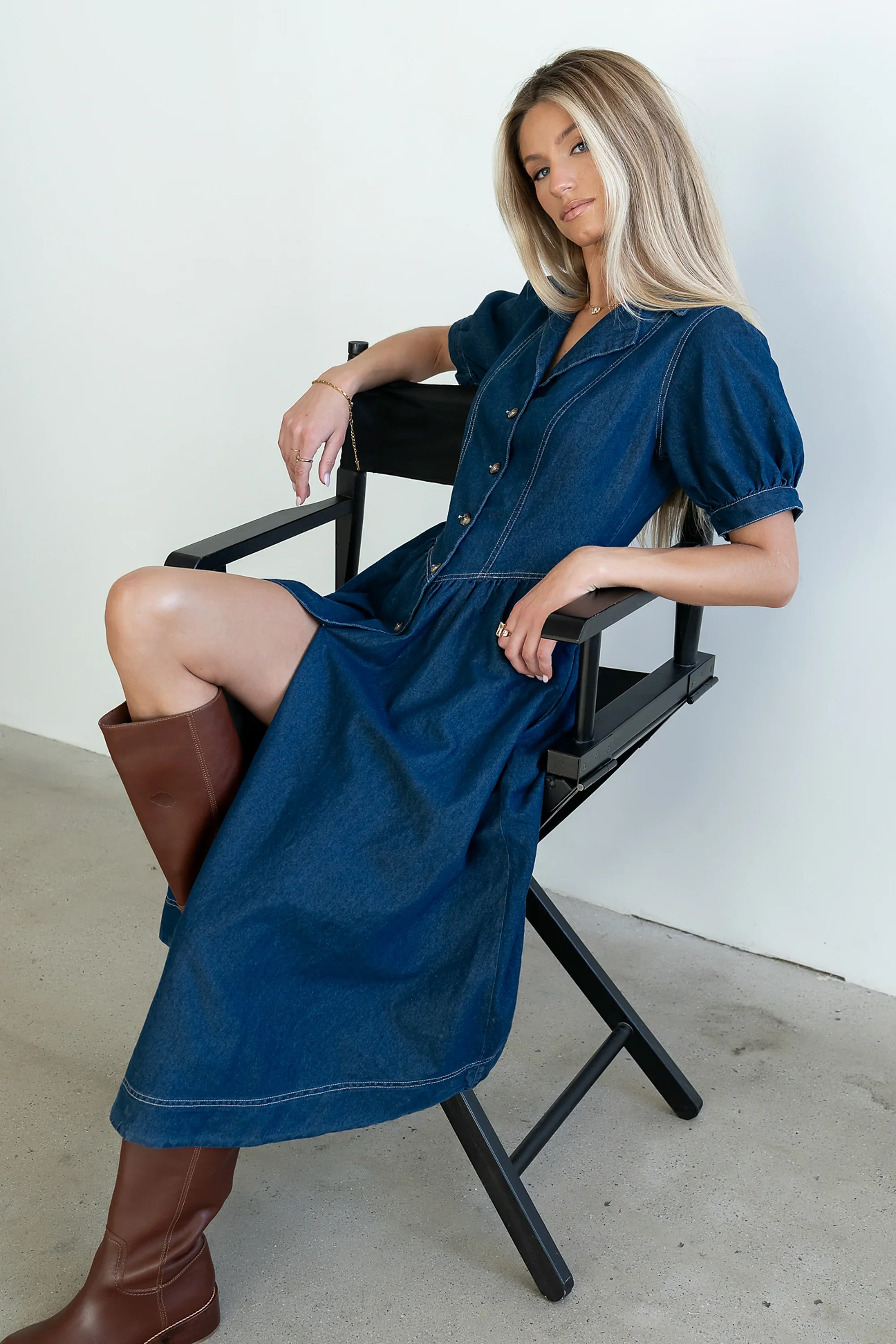 Ivan Denim Midi Dress