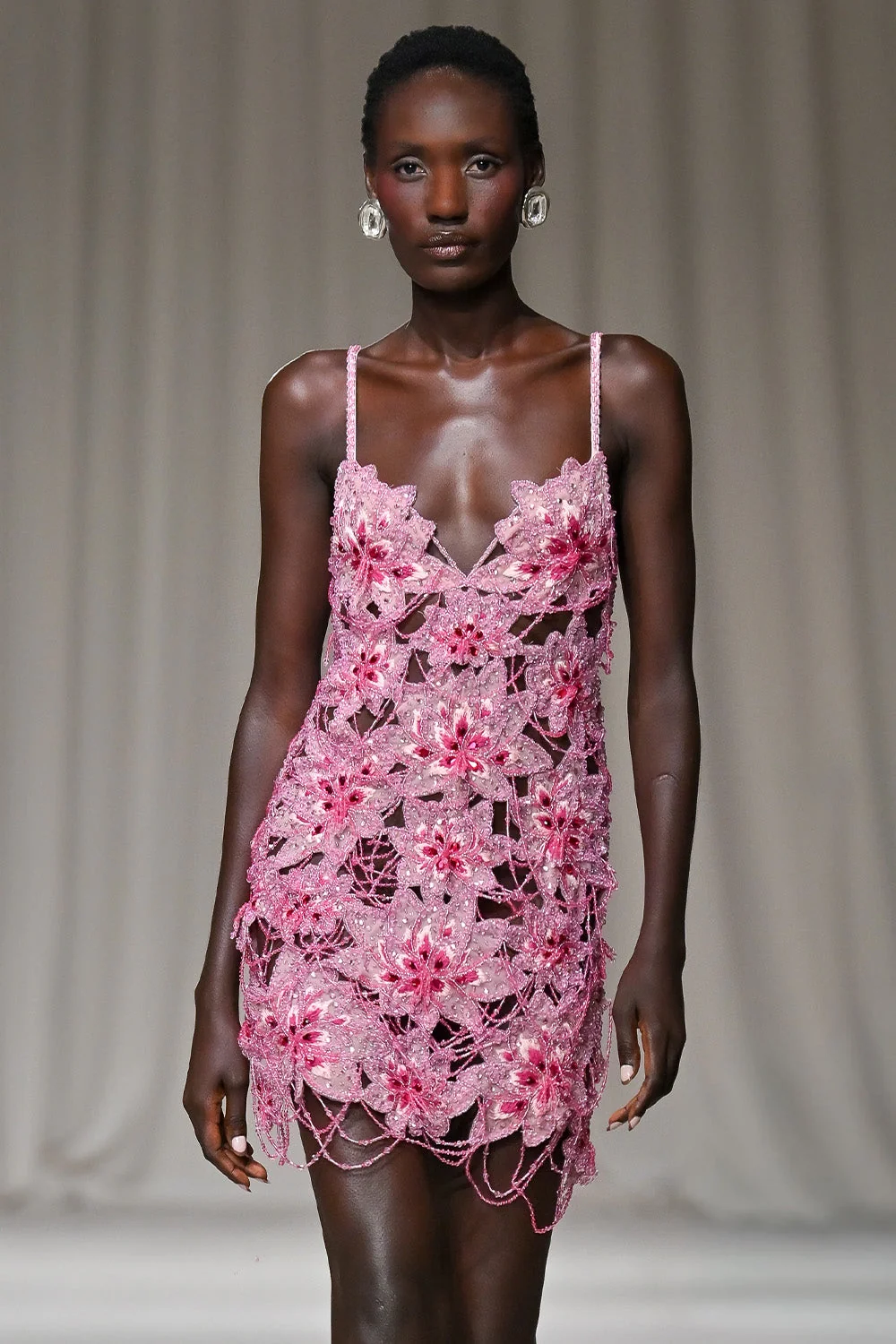 Amelia Embroidery Mini Dress (Runway)