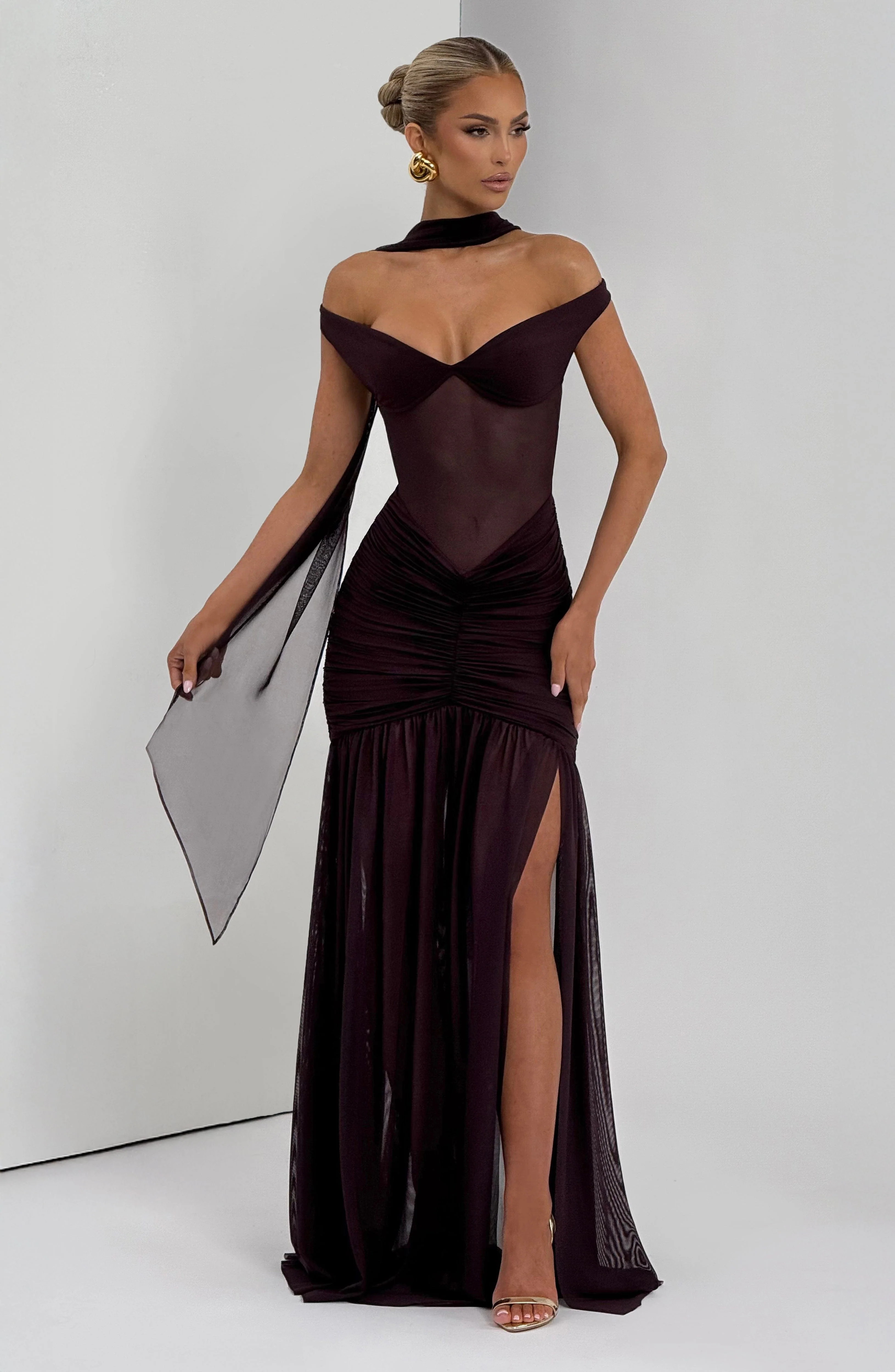 Alaia Maxi Dress - Plum