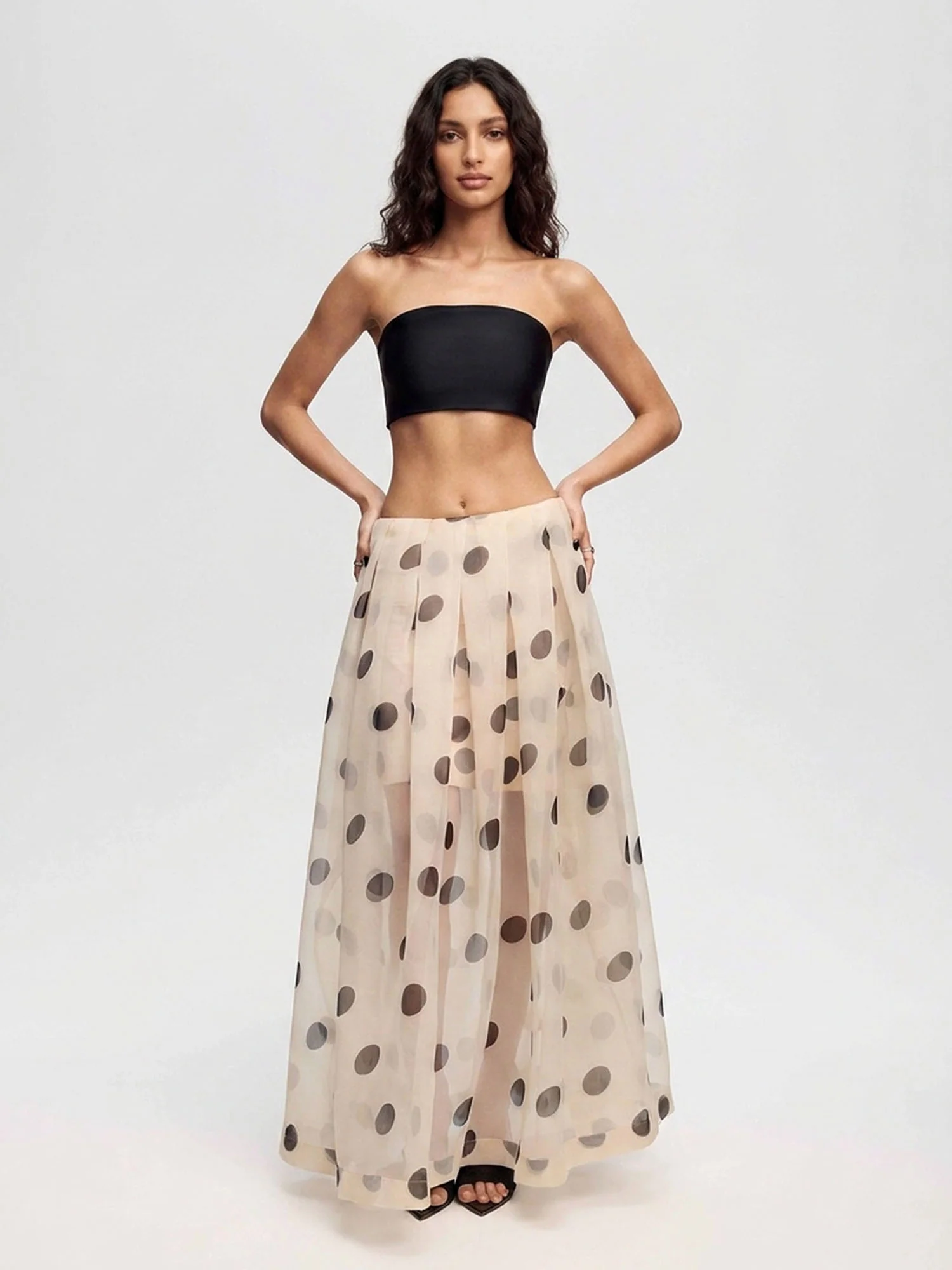 Polka Dot Tube Top Set