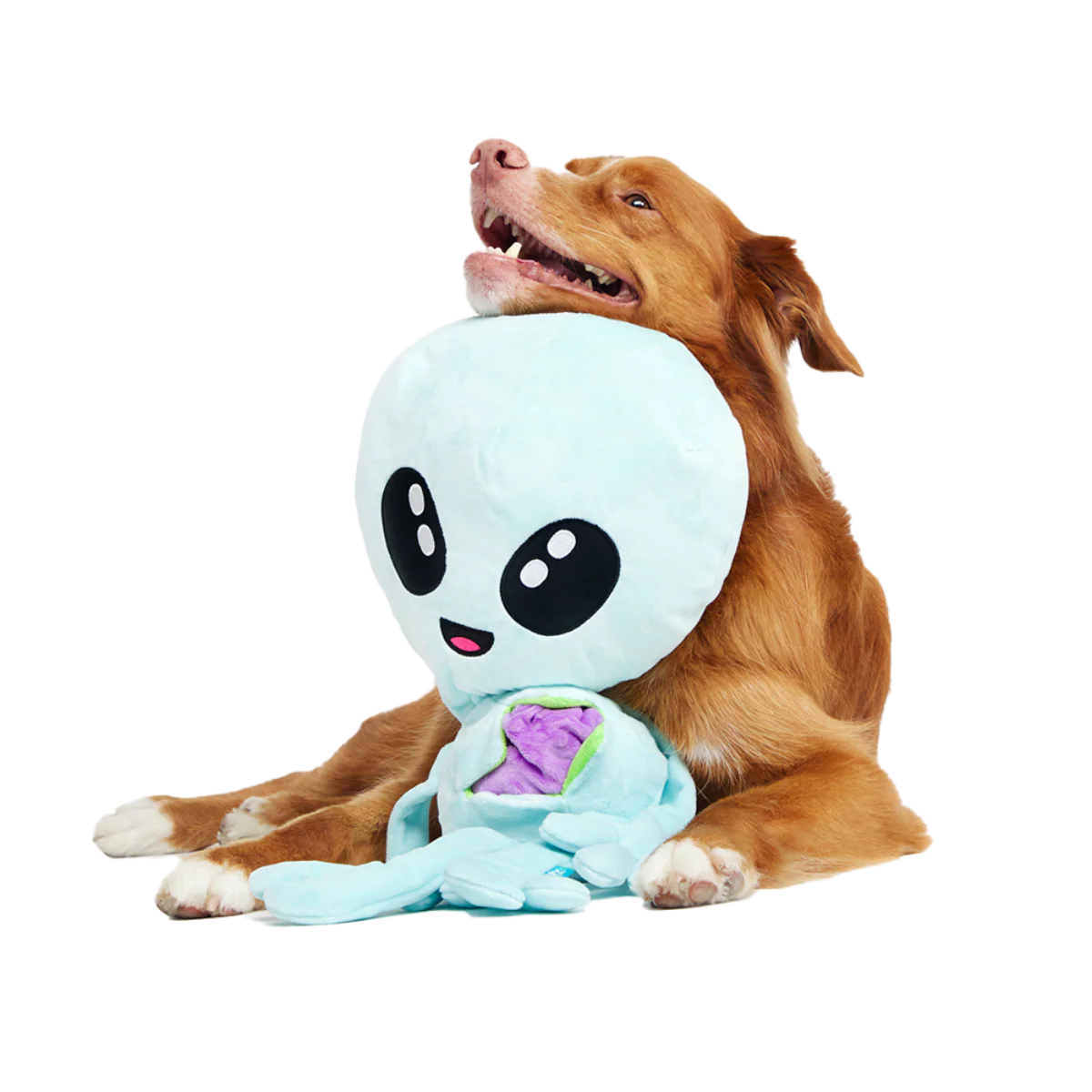 Alien Gnawtopsy Plush 2-In-1 + Tug + Enrichment + Multi-Part + Xxl Dog Toy