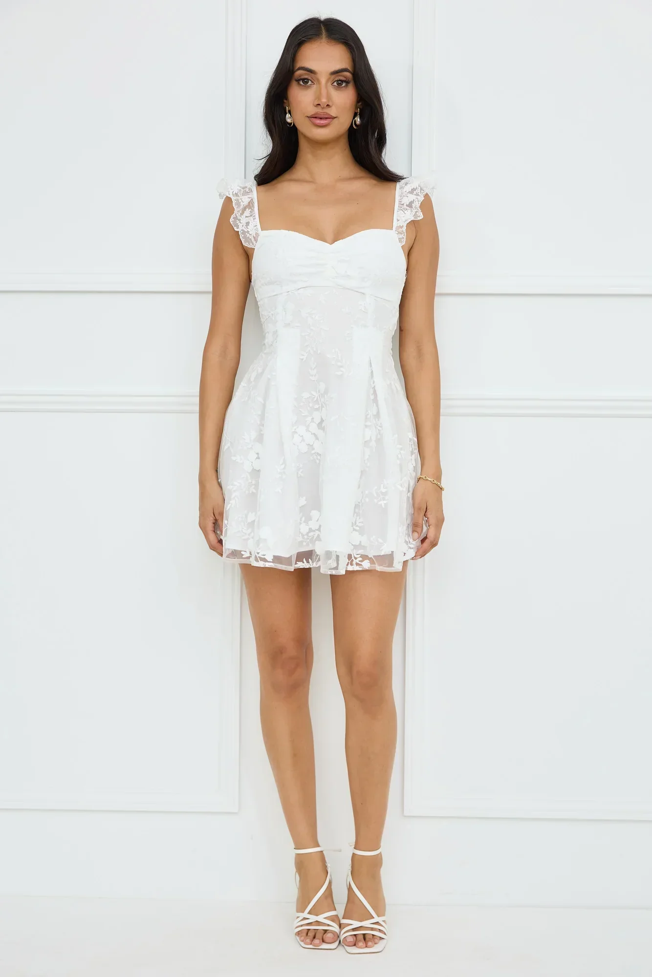Indy Mini Dress White - luluinthesky