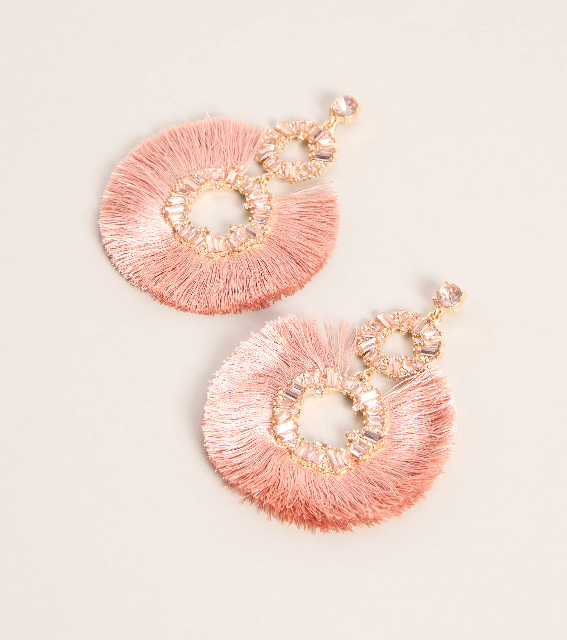 Color Me Obsessed Tassel Hoop Earrings
