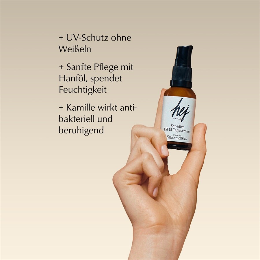 Hej Organic Nawilżanie Wrażliwy krem na dzień SPF 15