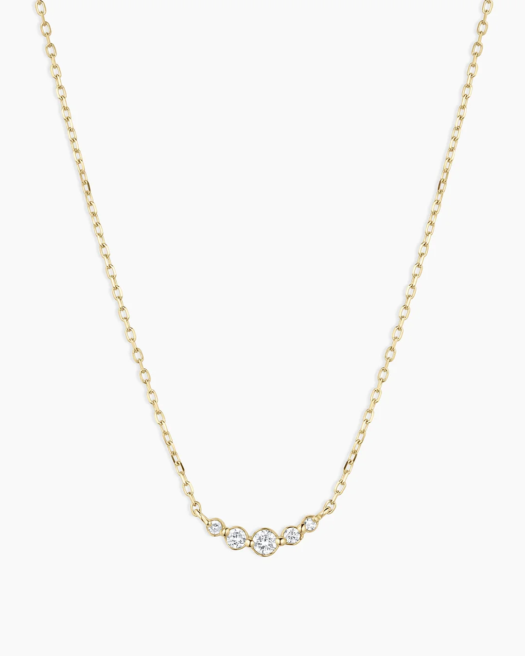 14K Elle Diamond Cluster Necklace