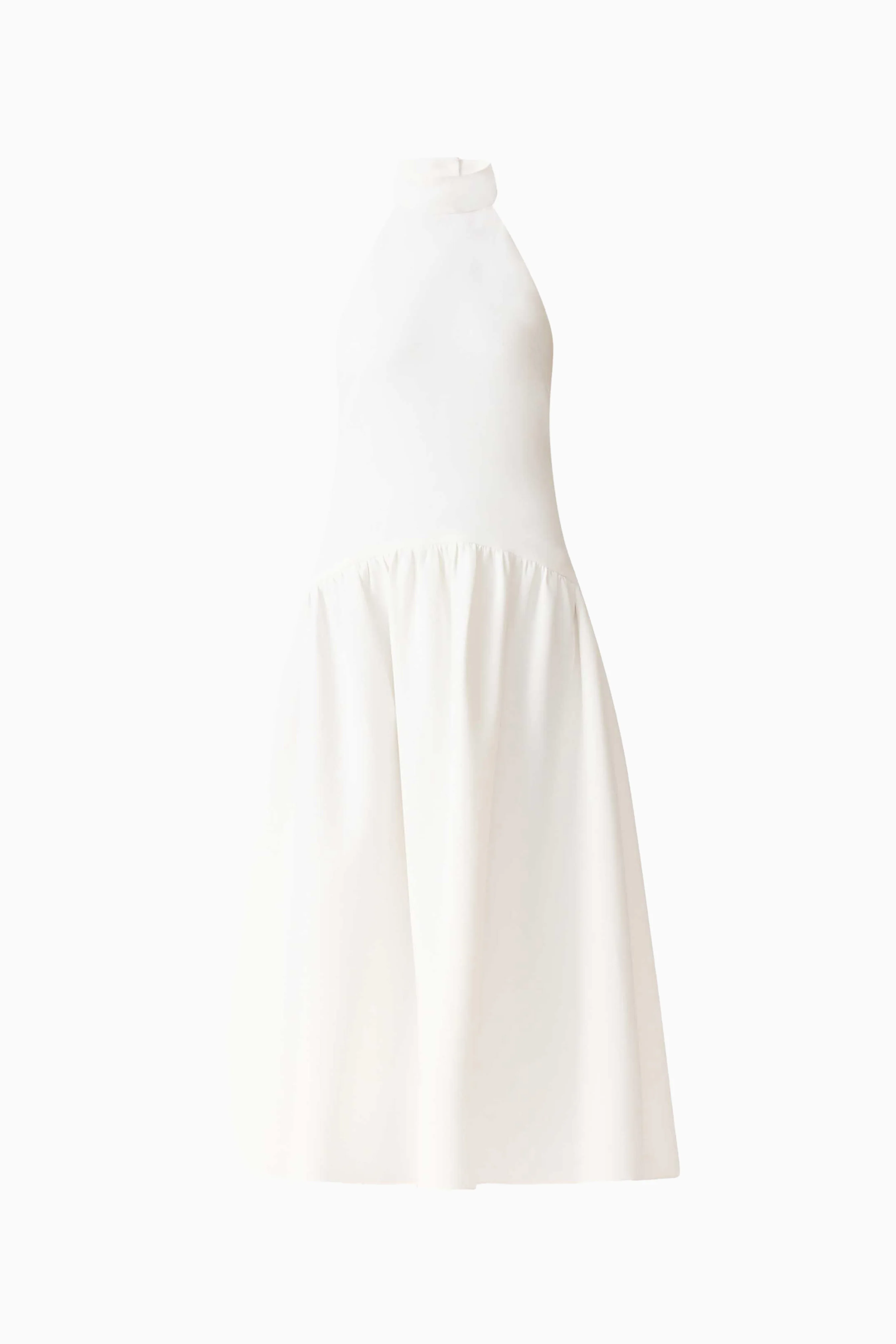 Nolana Halter Midi Dress in White