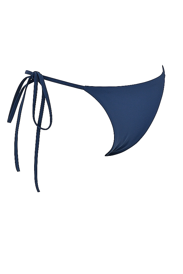 Deep Blue Tie Side Bikini Bottom