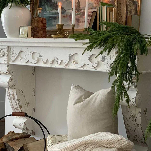 Chippy Wooden Mantel