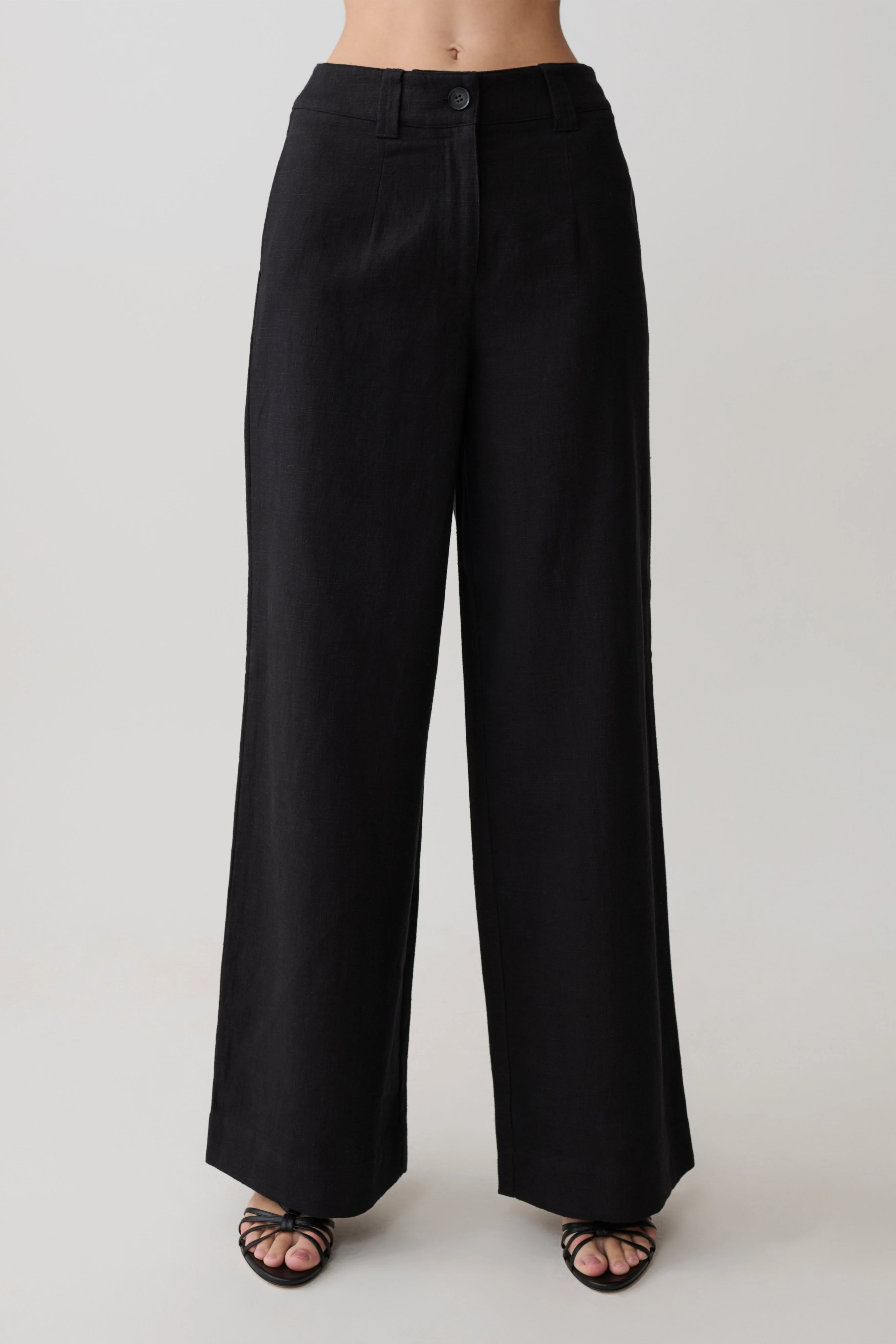 Brielle Straight Leg Pant - Black
