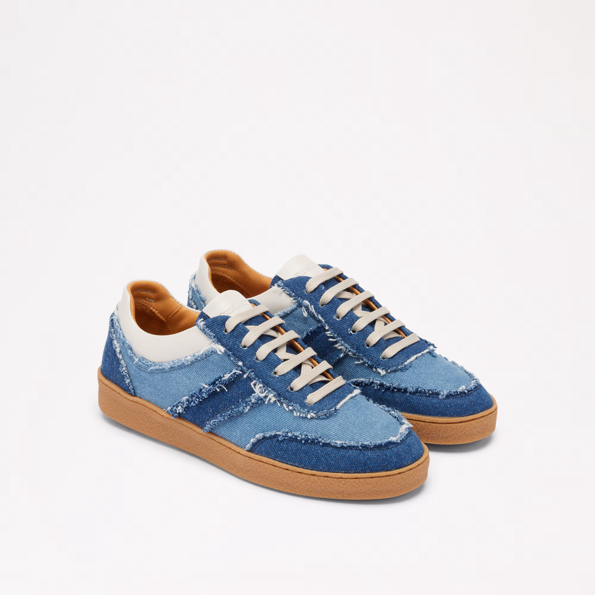 Roller<br>Scalloped Lace Up Trainer